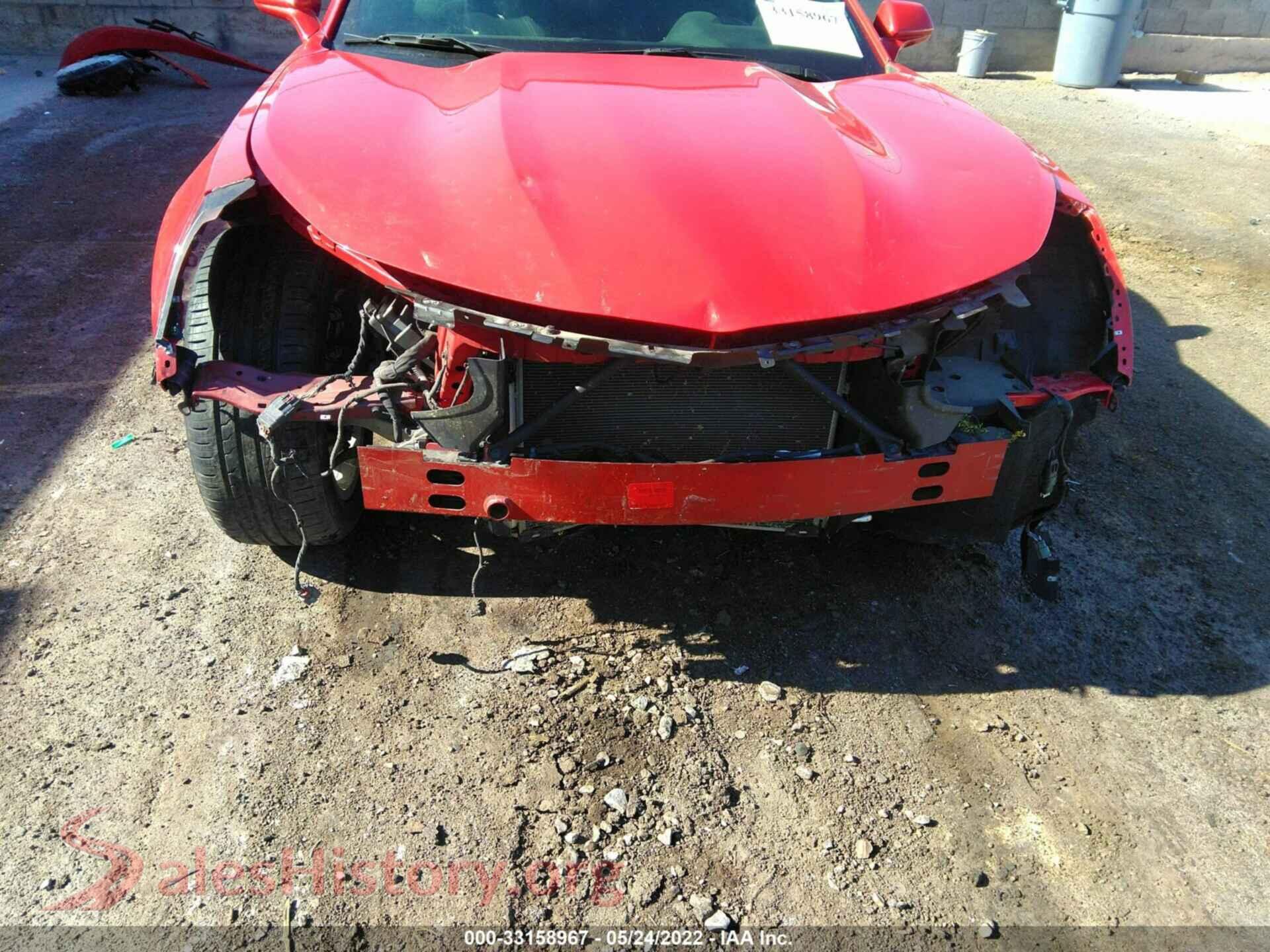 2019 CHEVROLET CAMARO VIN 1G1FB3DS3K0132828, rear passenger side