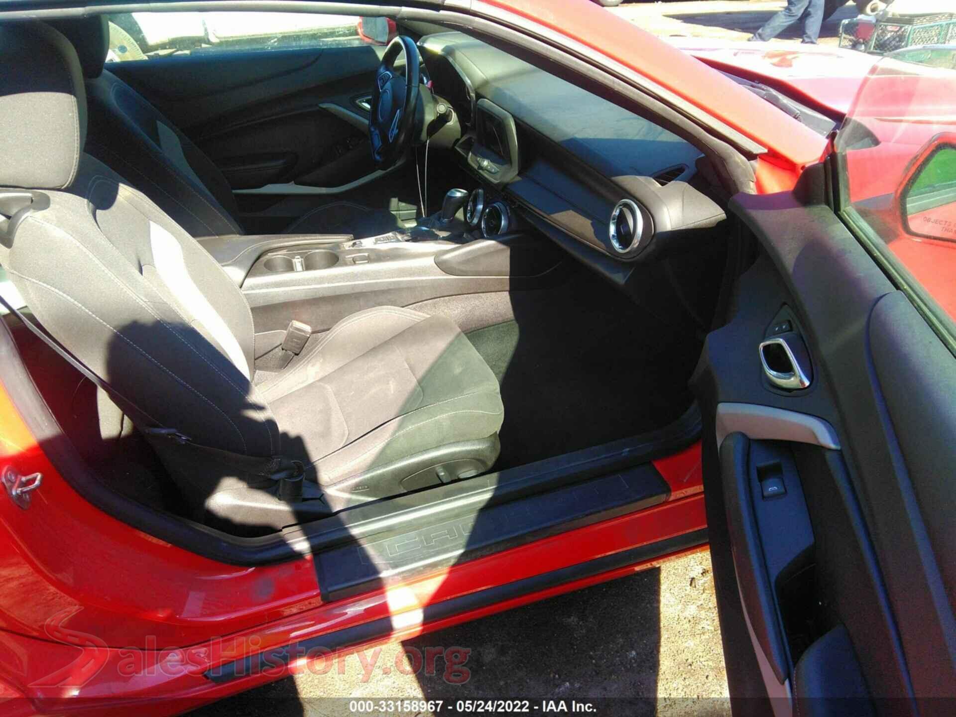 2019 CHEVROLET CAMARO VIN 1G1FB3DS3K0132828, rear view