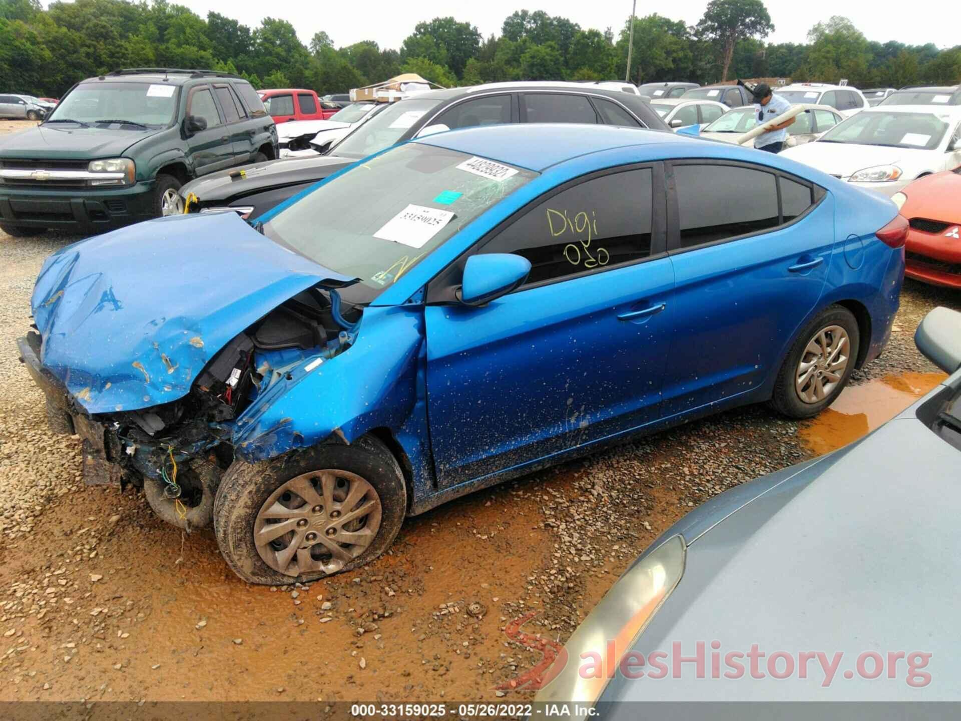 KMHD74LF9HU108766 2017 HYUNDAI ELANTRA