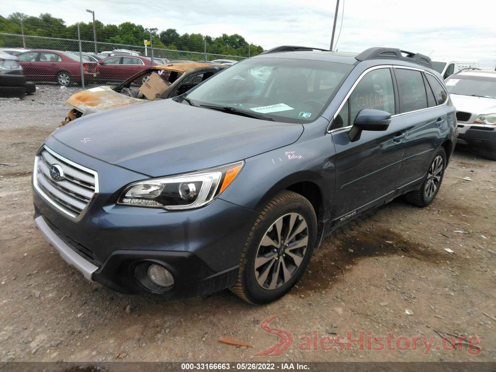 4S4BSALCXG3217381 2016 SUBARU OUTBACK