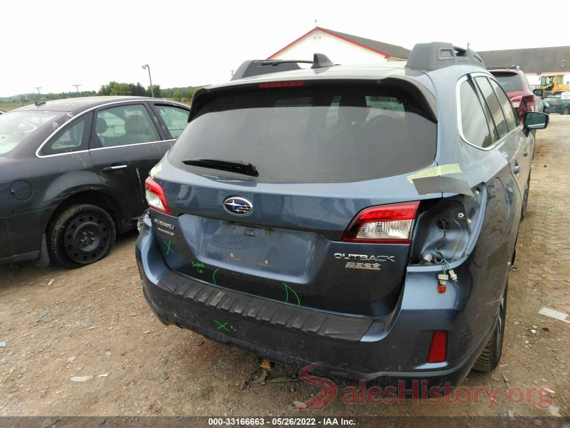 4S4BSALCXG3217381 2016 SUBARU OUTBACK