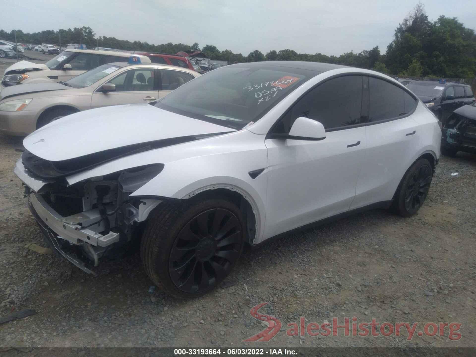 5YJYGDEF6MF098185 2021 TESLA MODEL Y