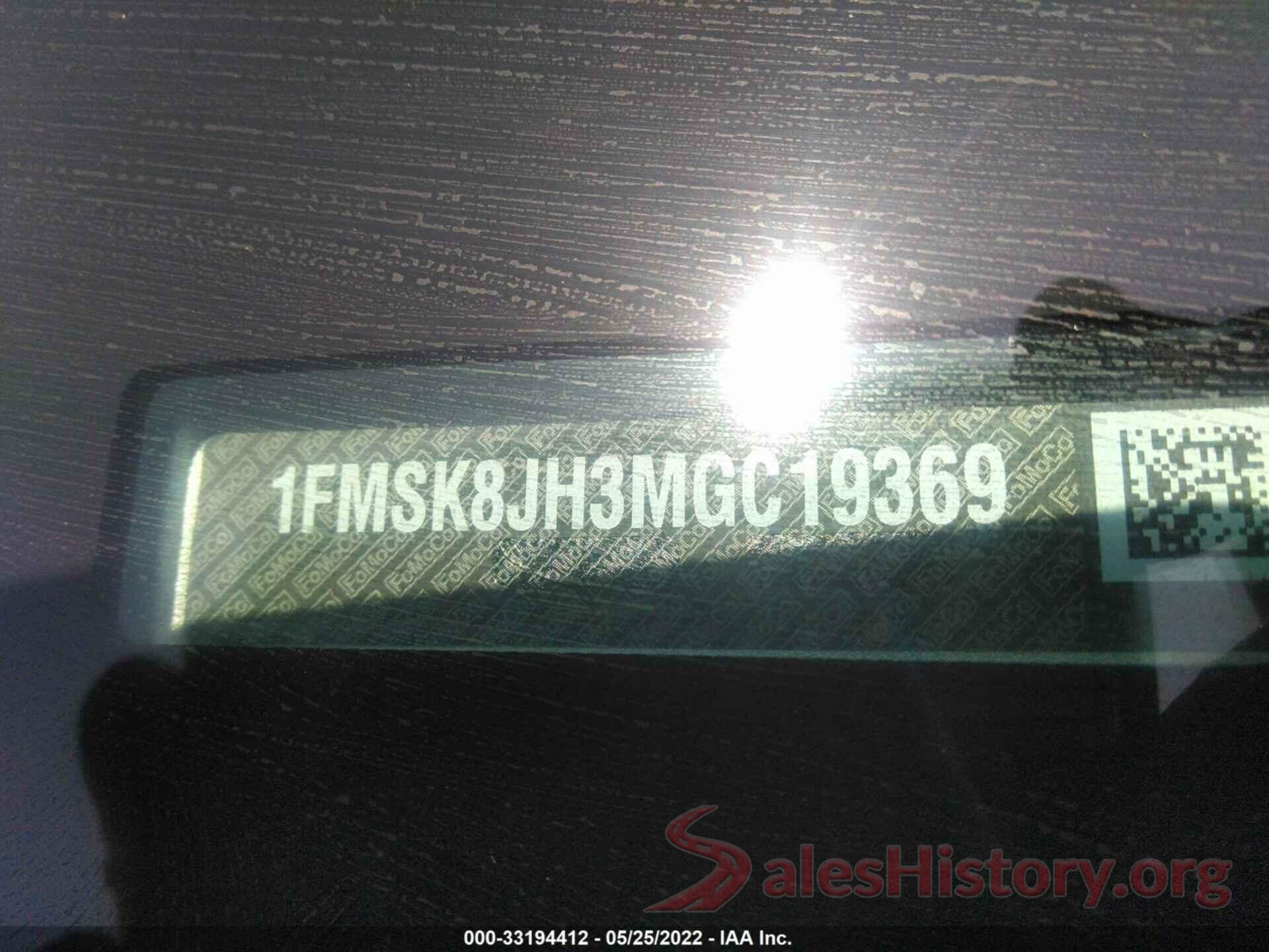 1FMSK8JH3MGC19369 2021 FORD EXPLORER