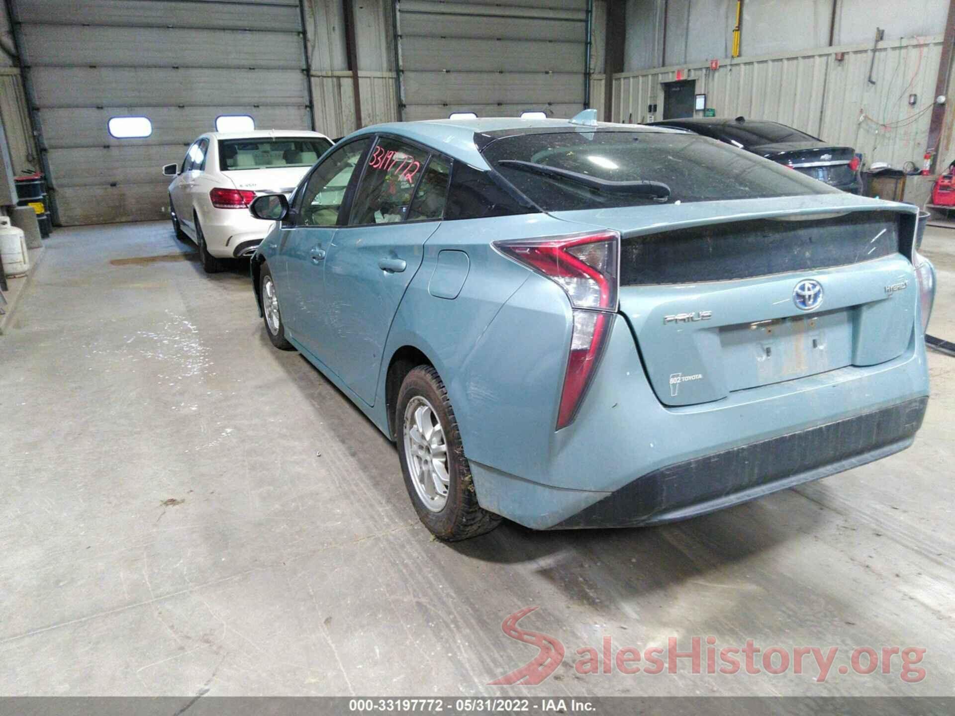 JTDKBRFUXG3522922 2016 TOYOTA PRIUS