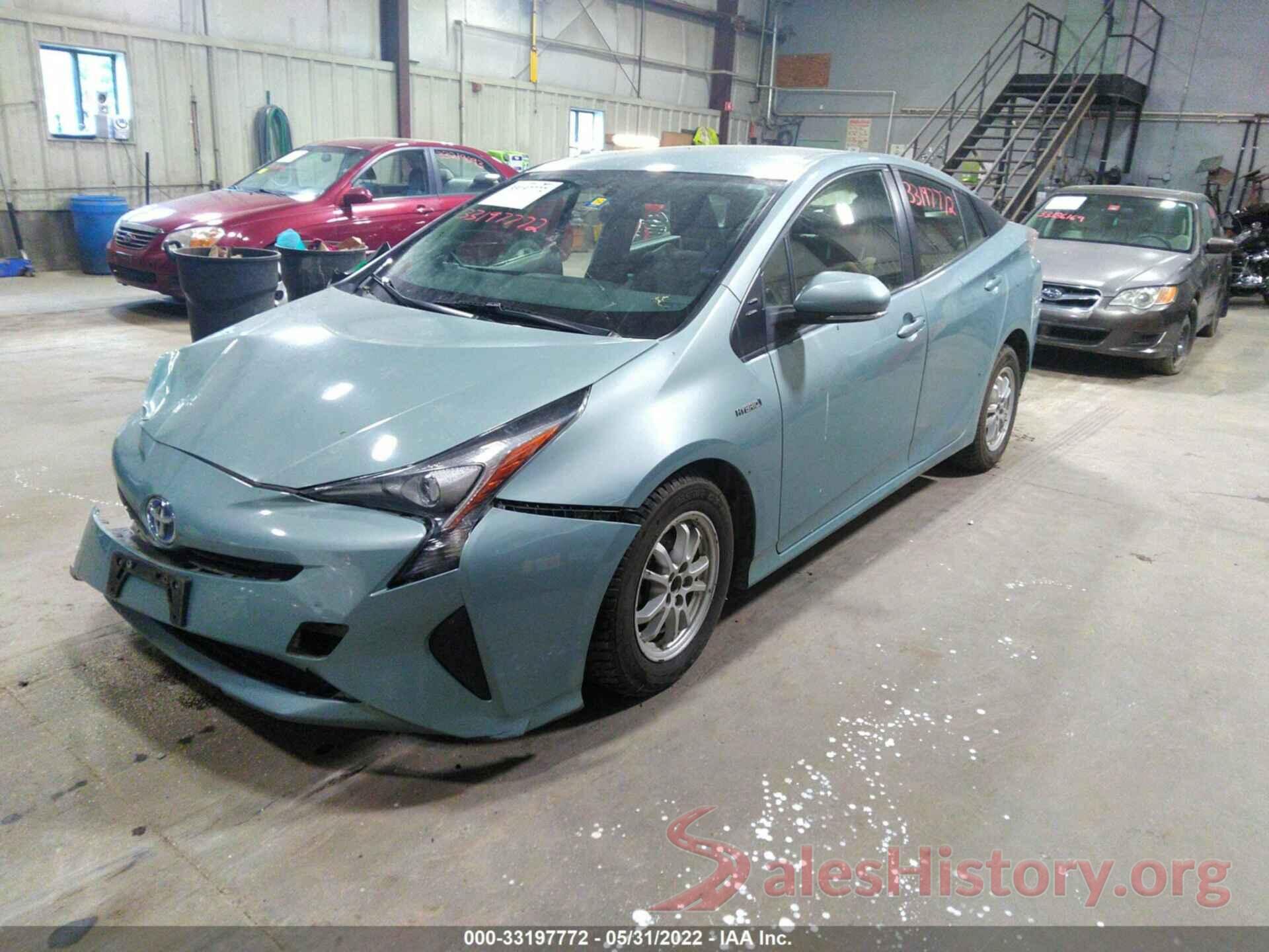 JTDKBRFUXG3522922 2016 TOYOTA PRIUS