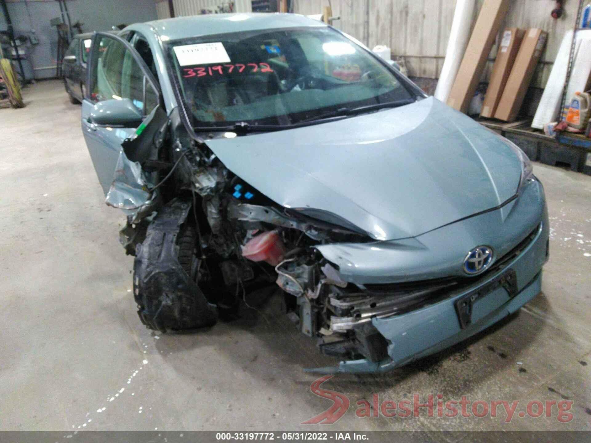 JTDKBRFUXG3522922 2016 TOYOTA PRIUS