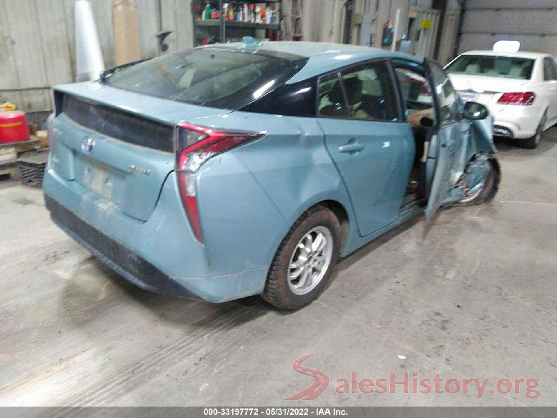 JTDKBRFUXG3522922 2016 TOYOTA PRIUS