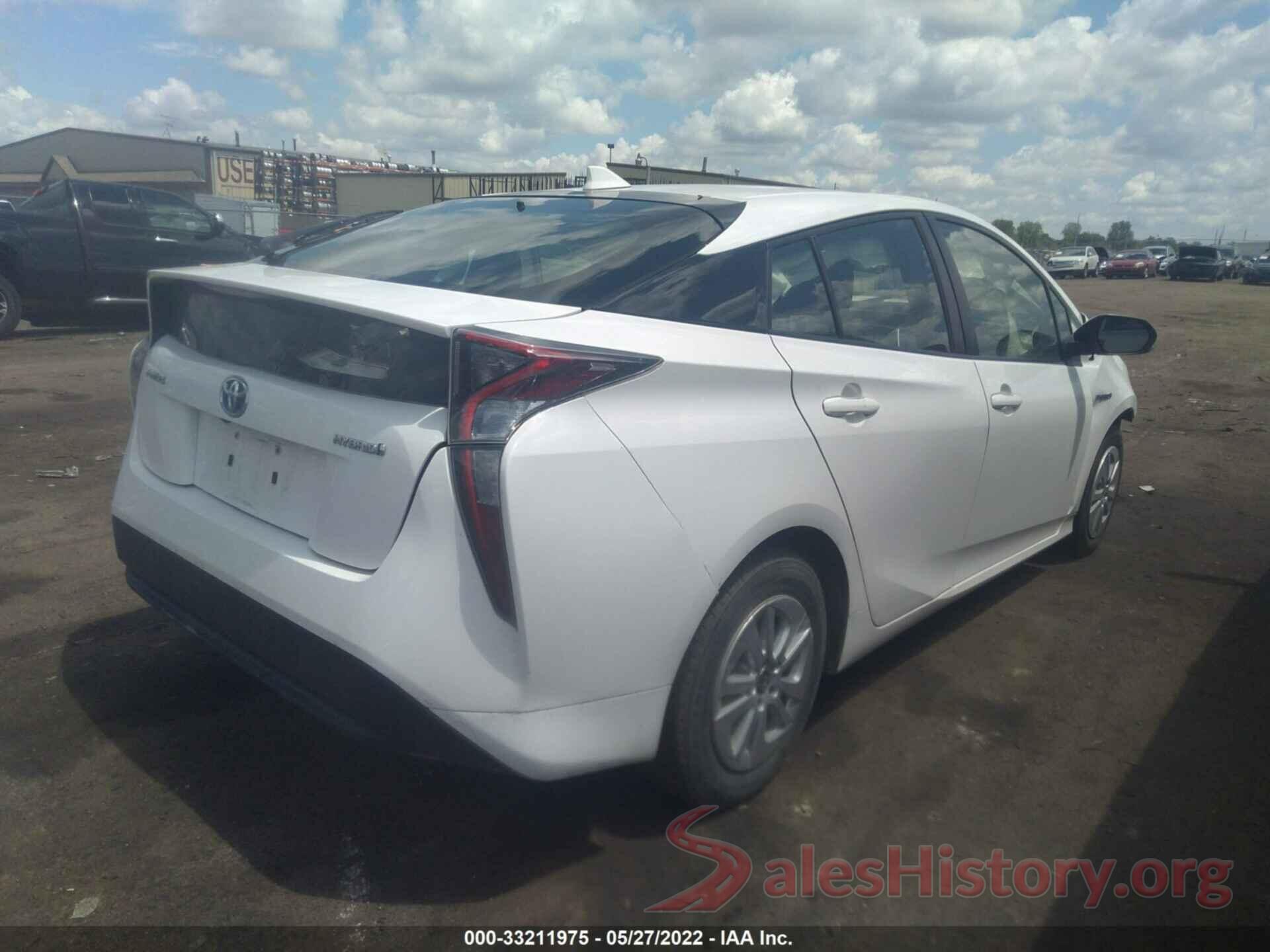 JTDKBRFU5G3527672 2016 TOYOTA PRIUS