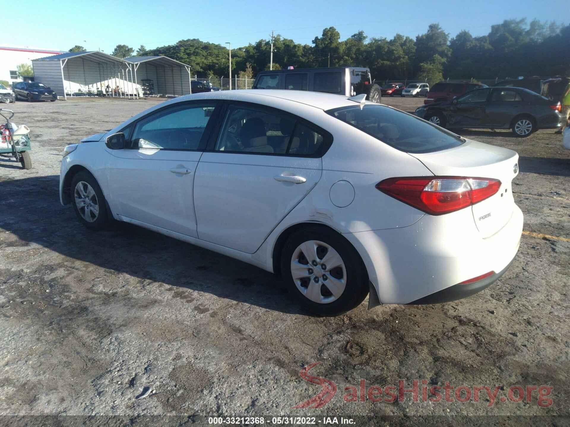 KNAFK4A64G5615756 2016 KIA FORTE