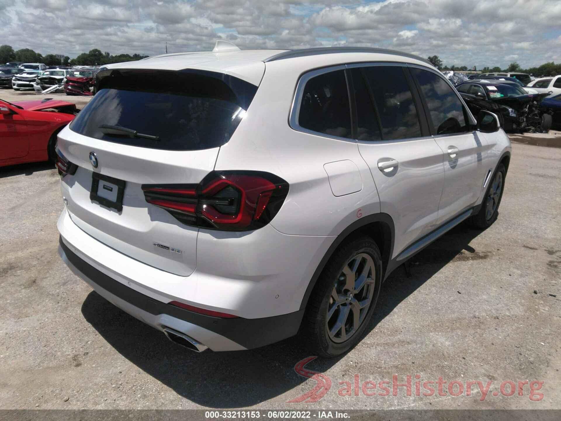 5UX43DP03N9J34556 2022 BMW X3