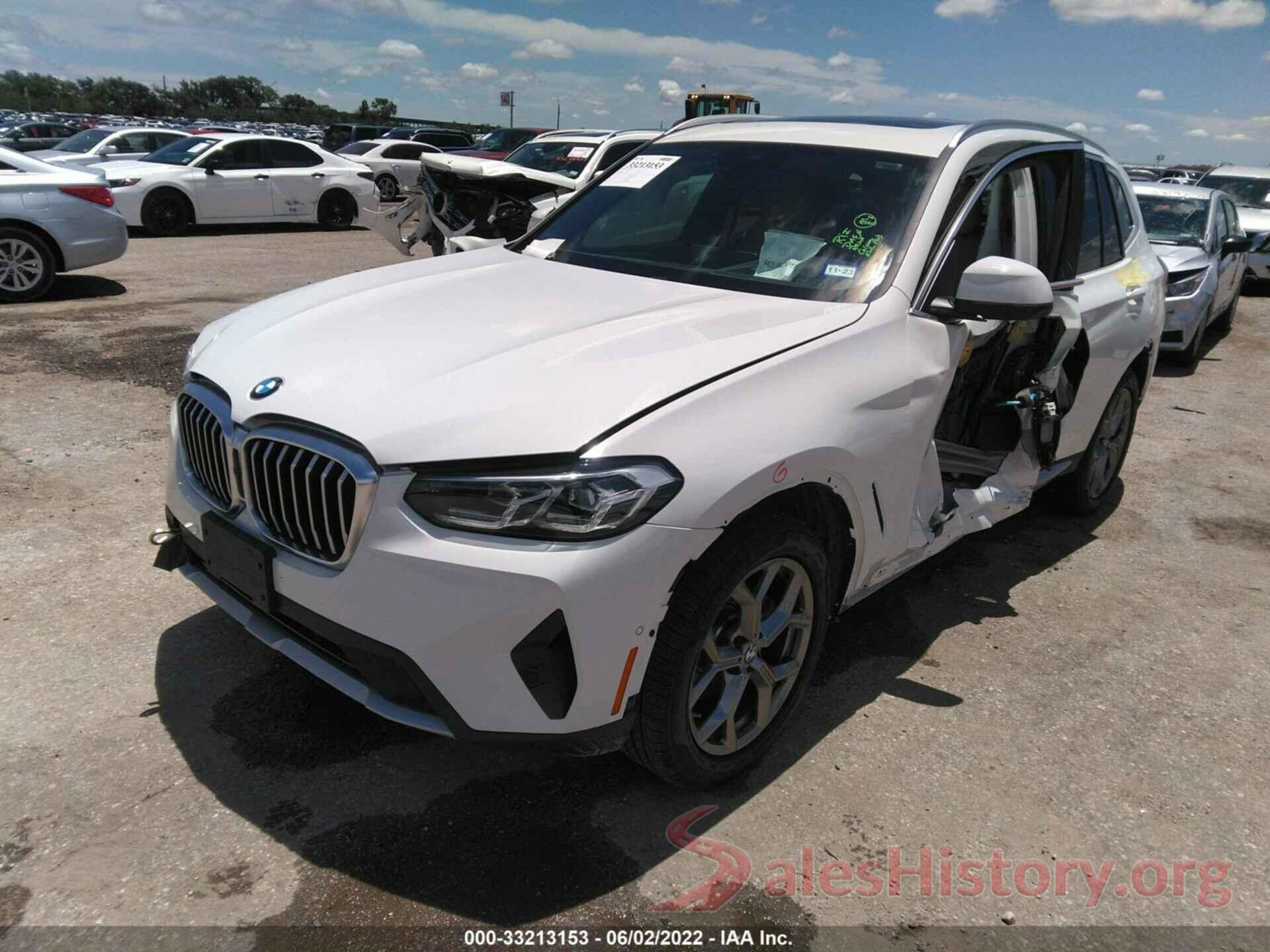 5UX43DP03N9J34556 2022 BMW X3