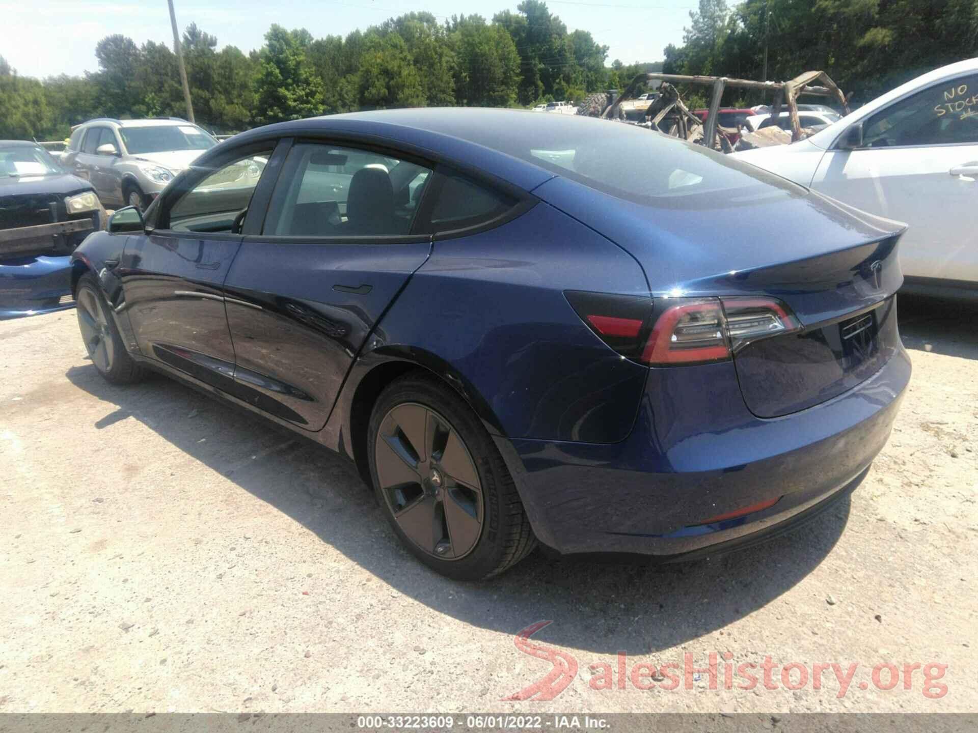 5YJ3E1EA9NF194641 2022 TESLA MODEL 3