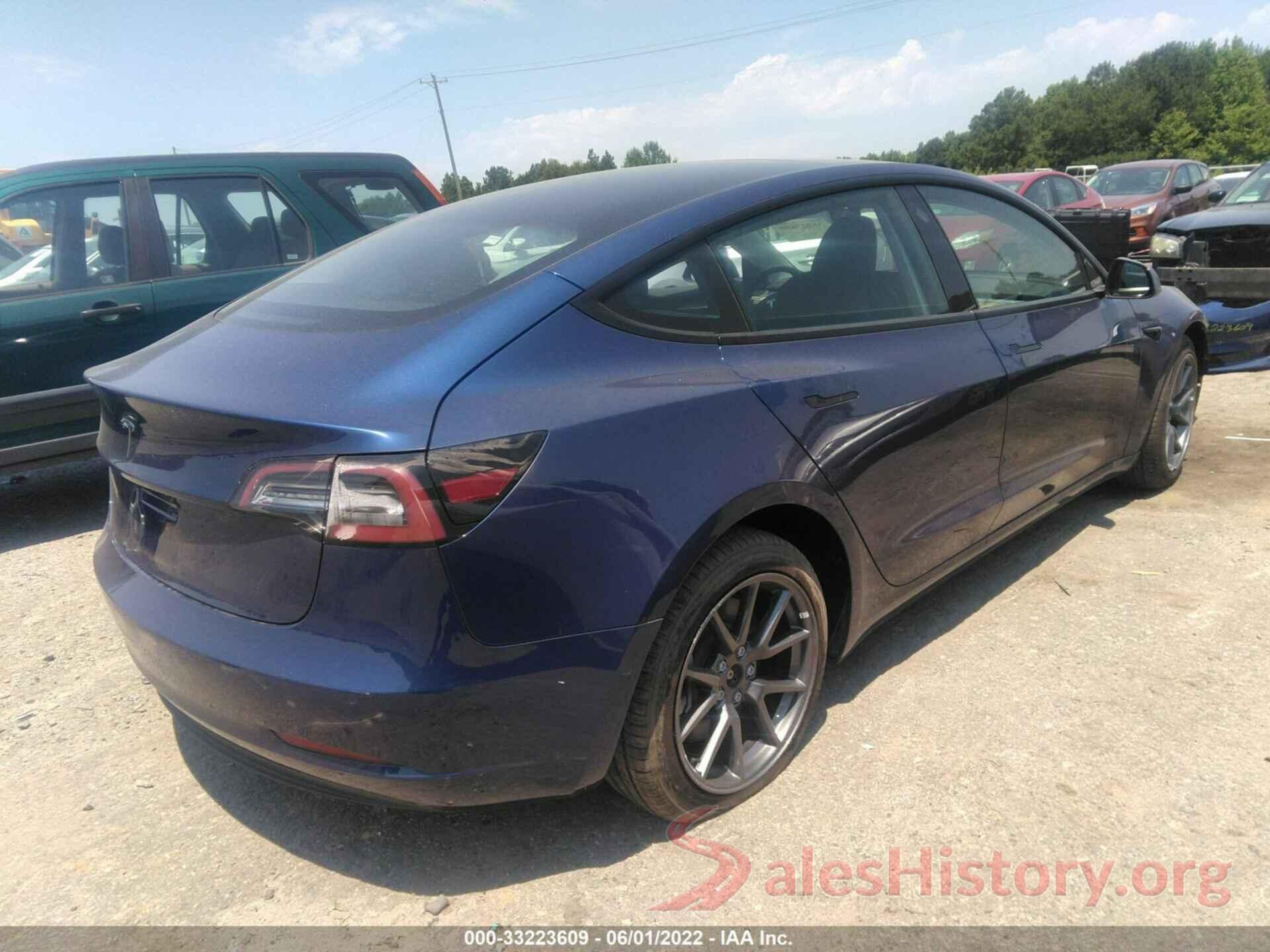 5YJ3E1EA9NF194641 2022 TESLA MODEL 3