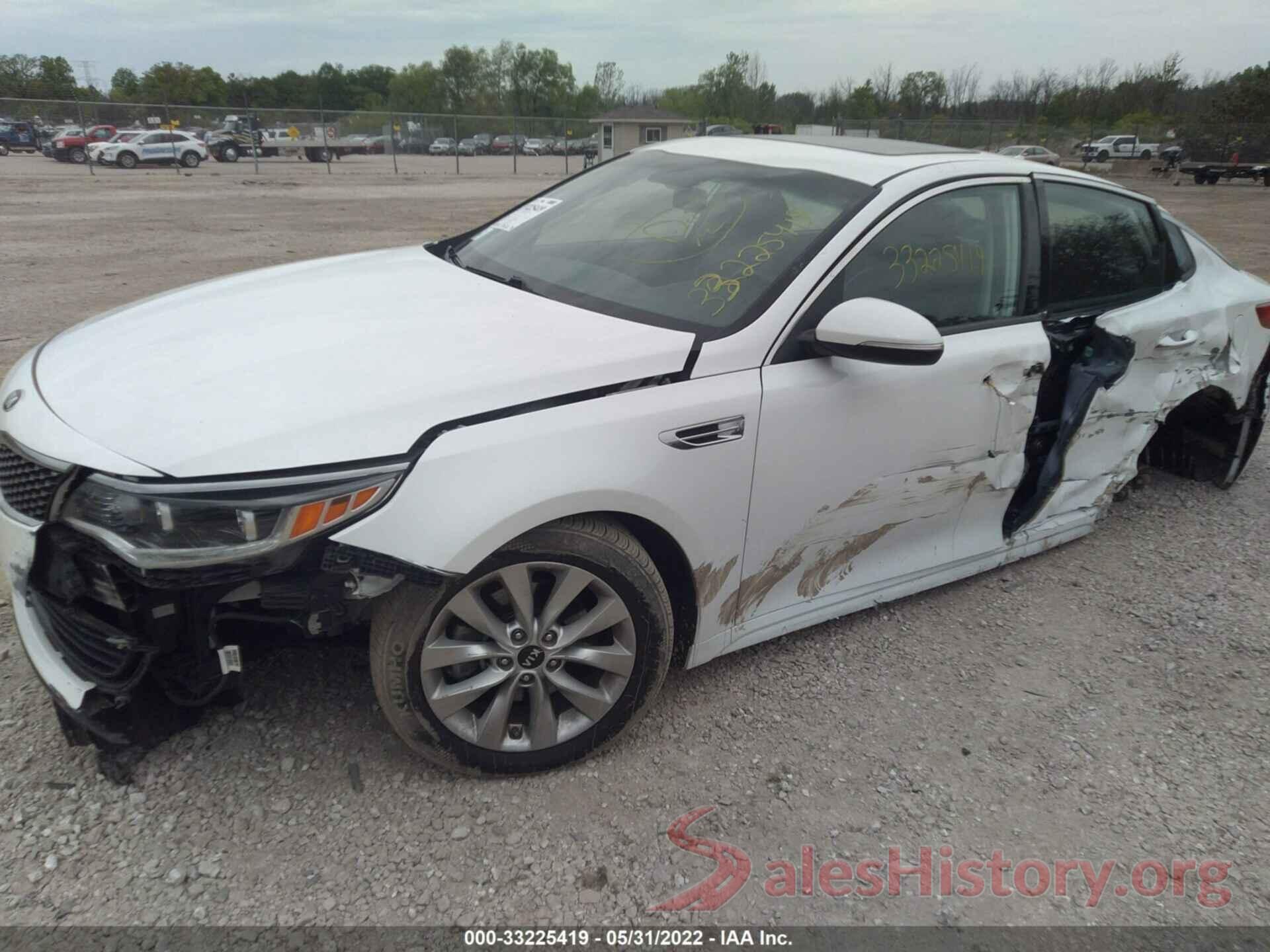 5XXGU4L33GG087272 2016 KIA OPTIMA