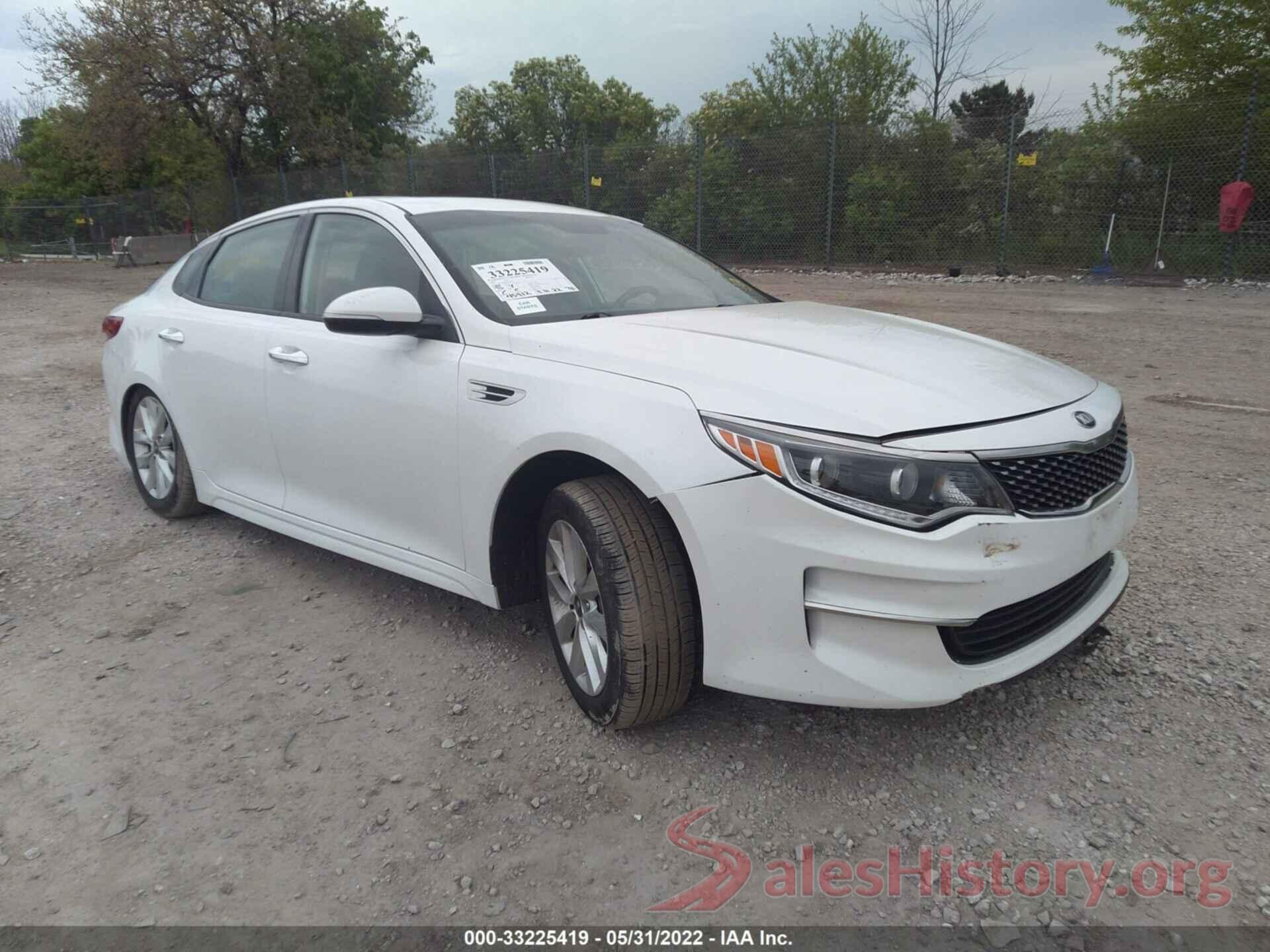 5XXGU4L33GG087272 2016 KIA OPTIMA