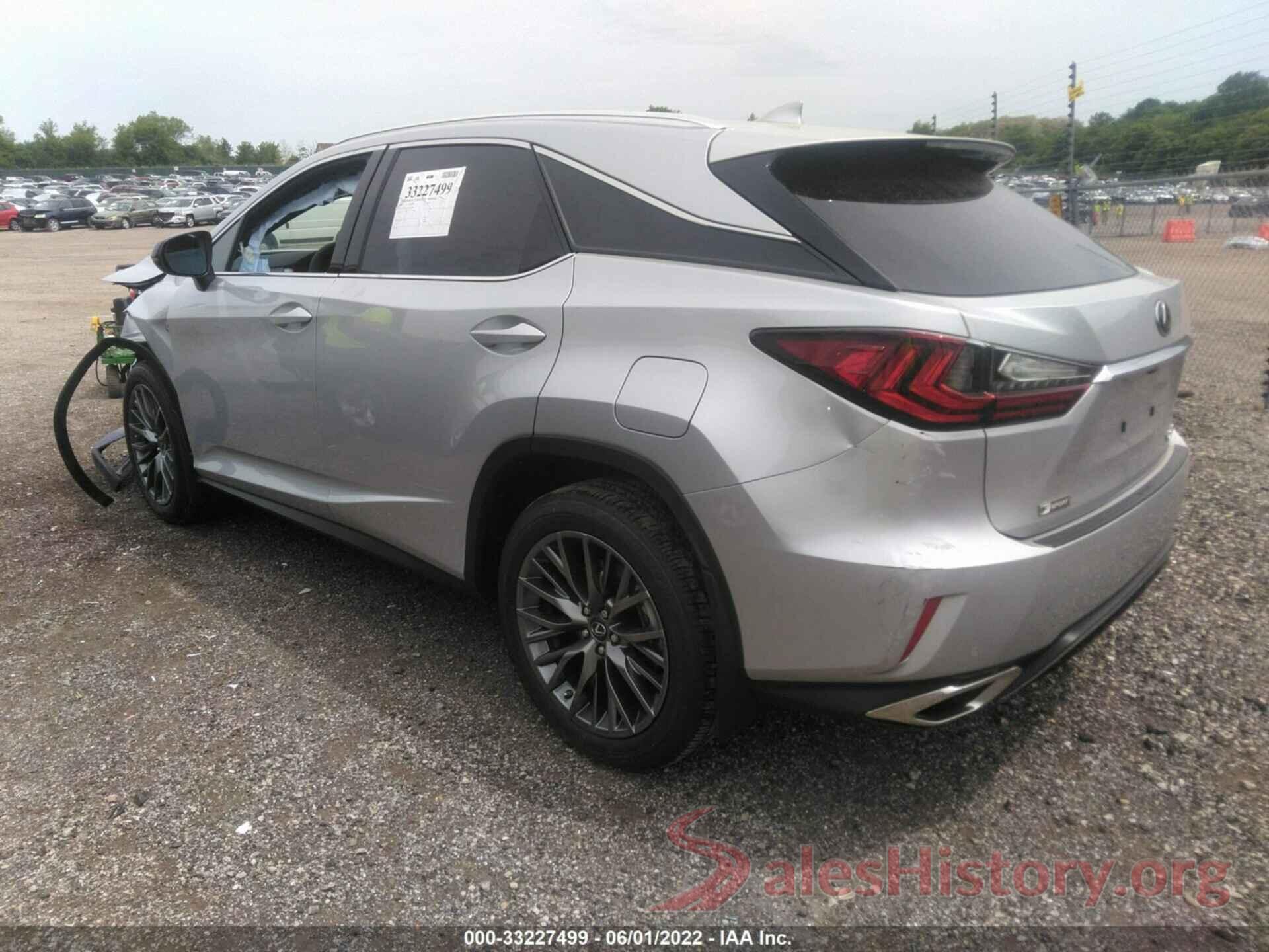 2T2BZMCA1KC178658 2019 LEXUS RX