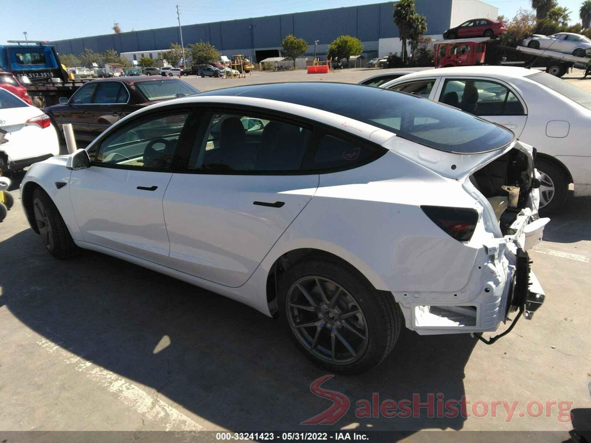 5YJ3E1EB7NF213132 2022 TESLA MODEL 3