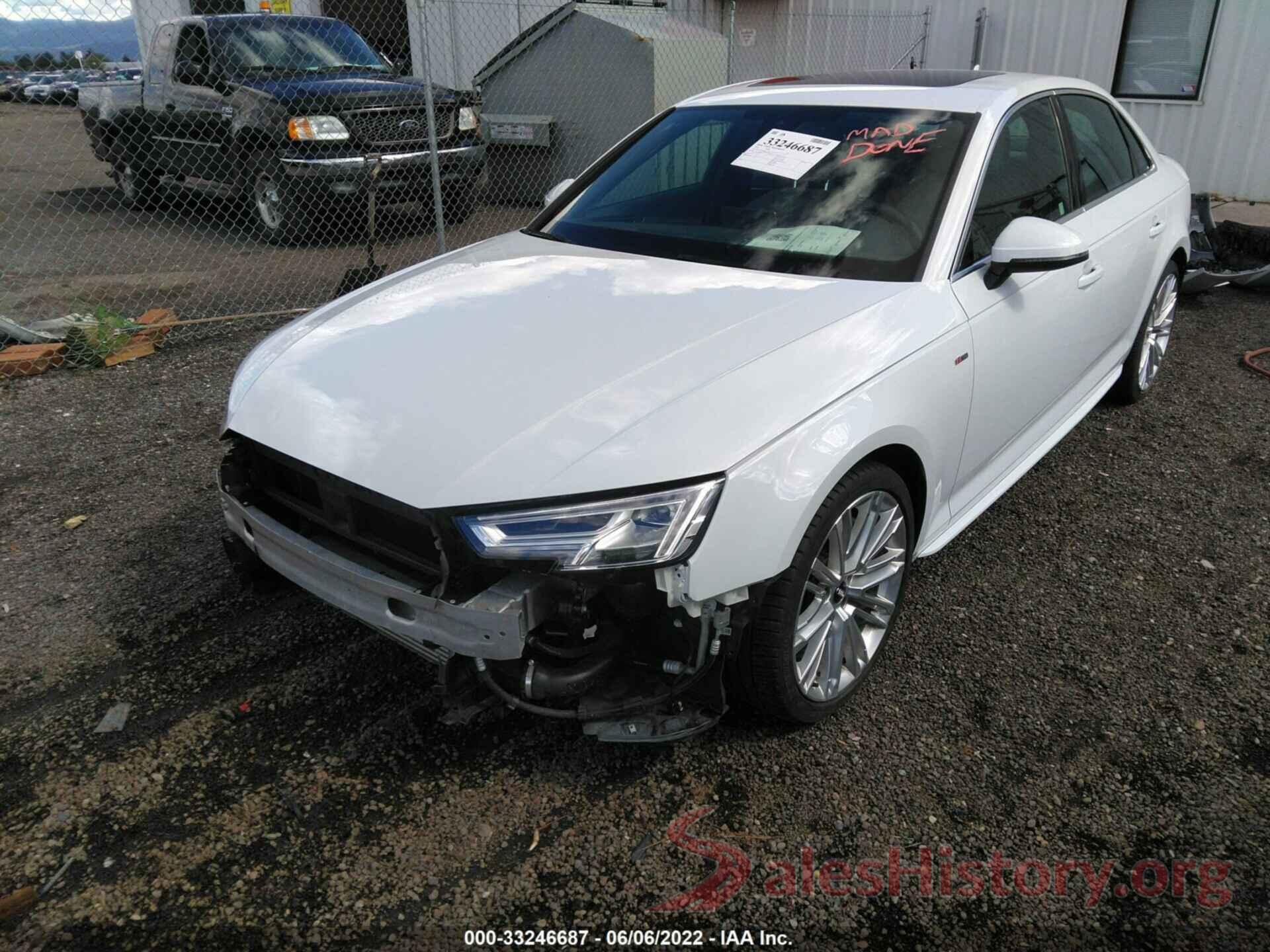 WAUENAF48JA222415 2018 AUDI A4