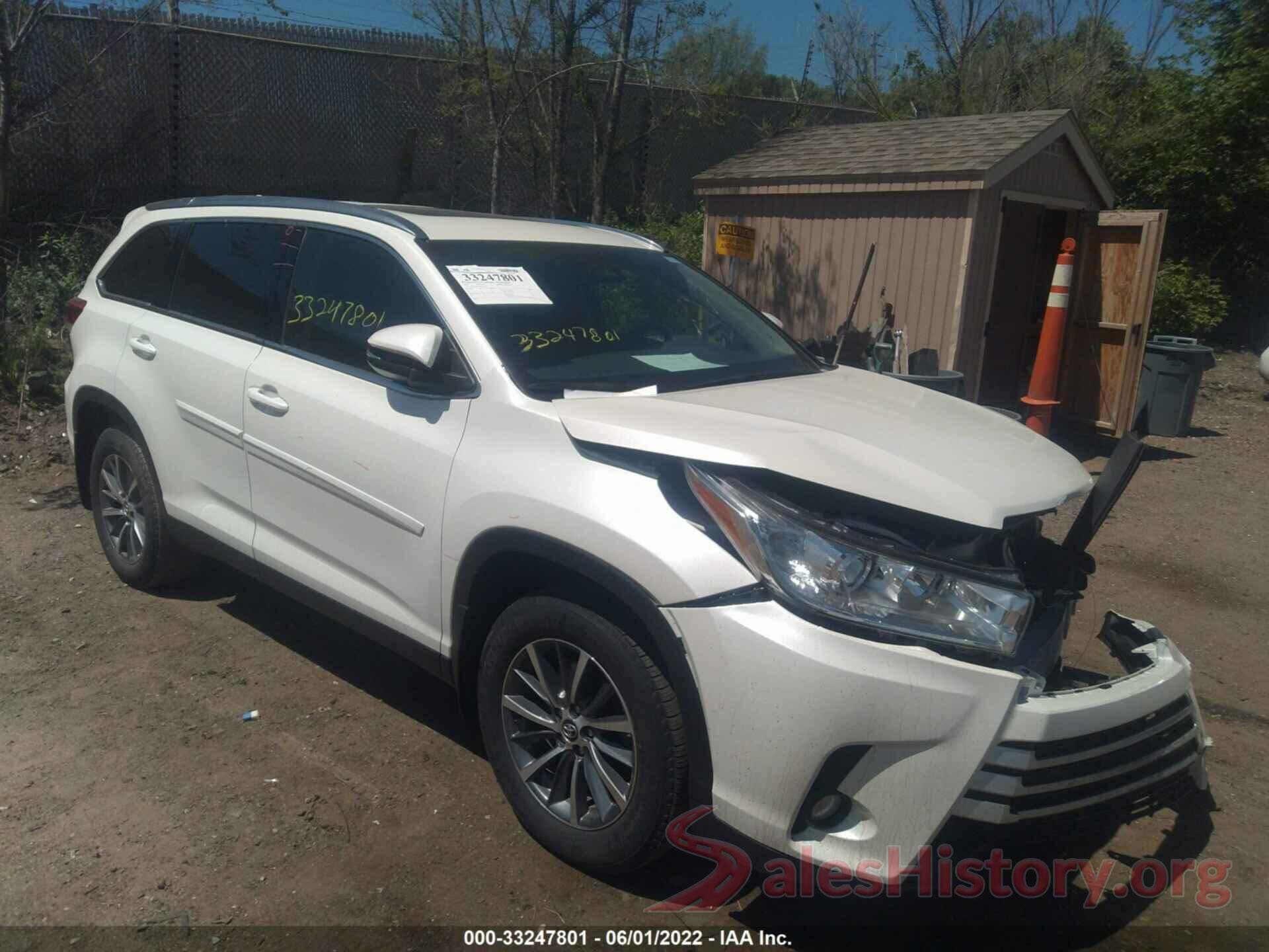 5TDJZRFH0KS620309 2019 TOYOTA HIGHLANDER