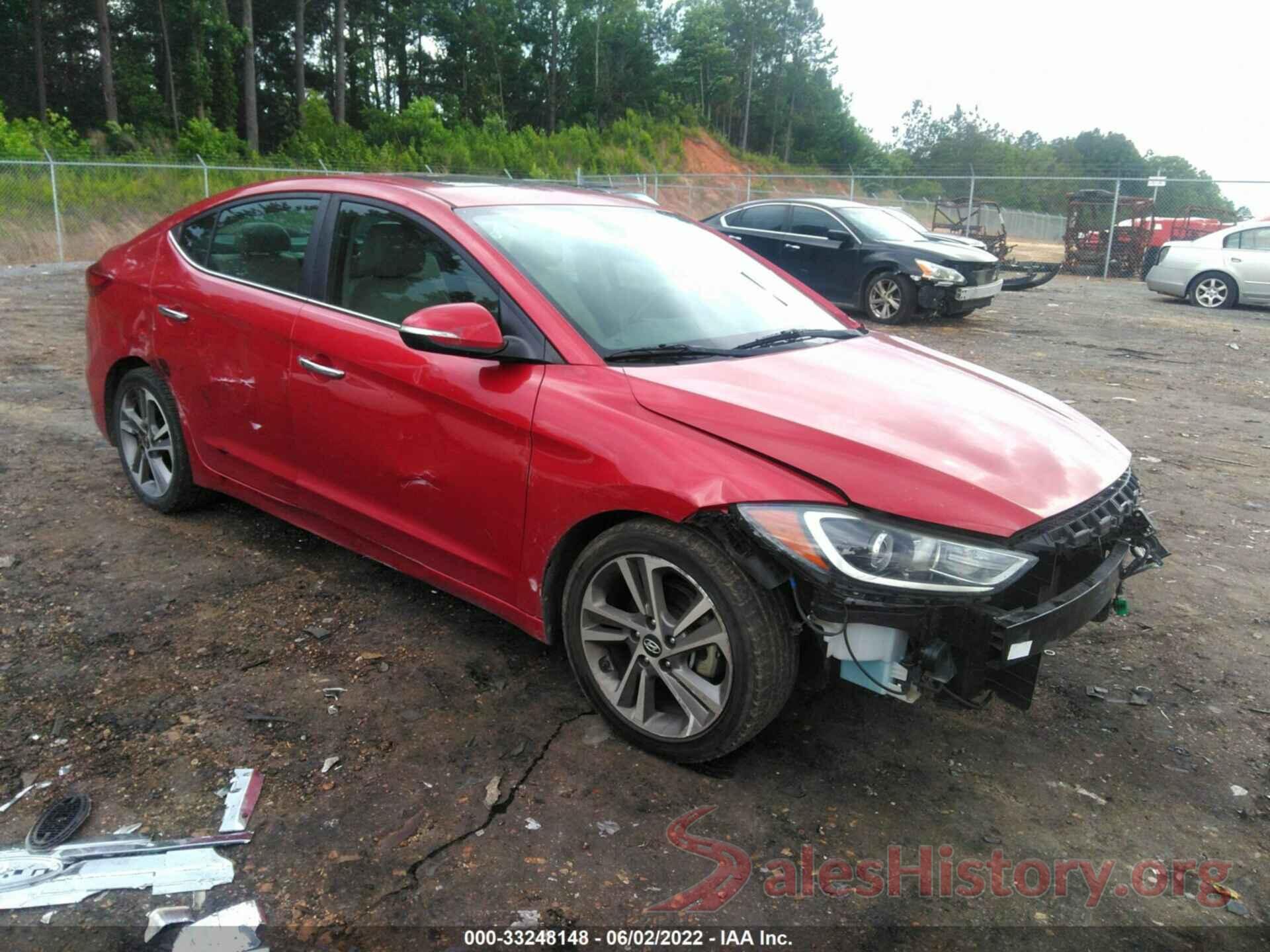 5NPD84LF9HH179459 2017 HYUNDAI ELANTRA