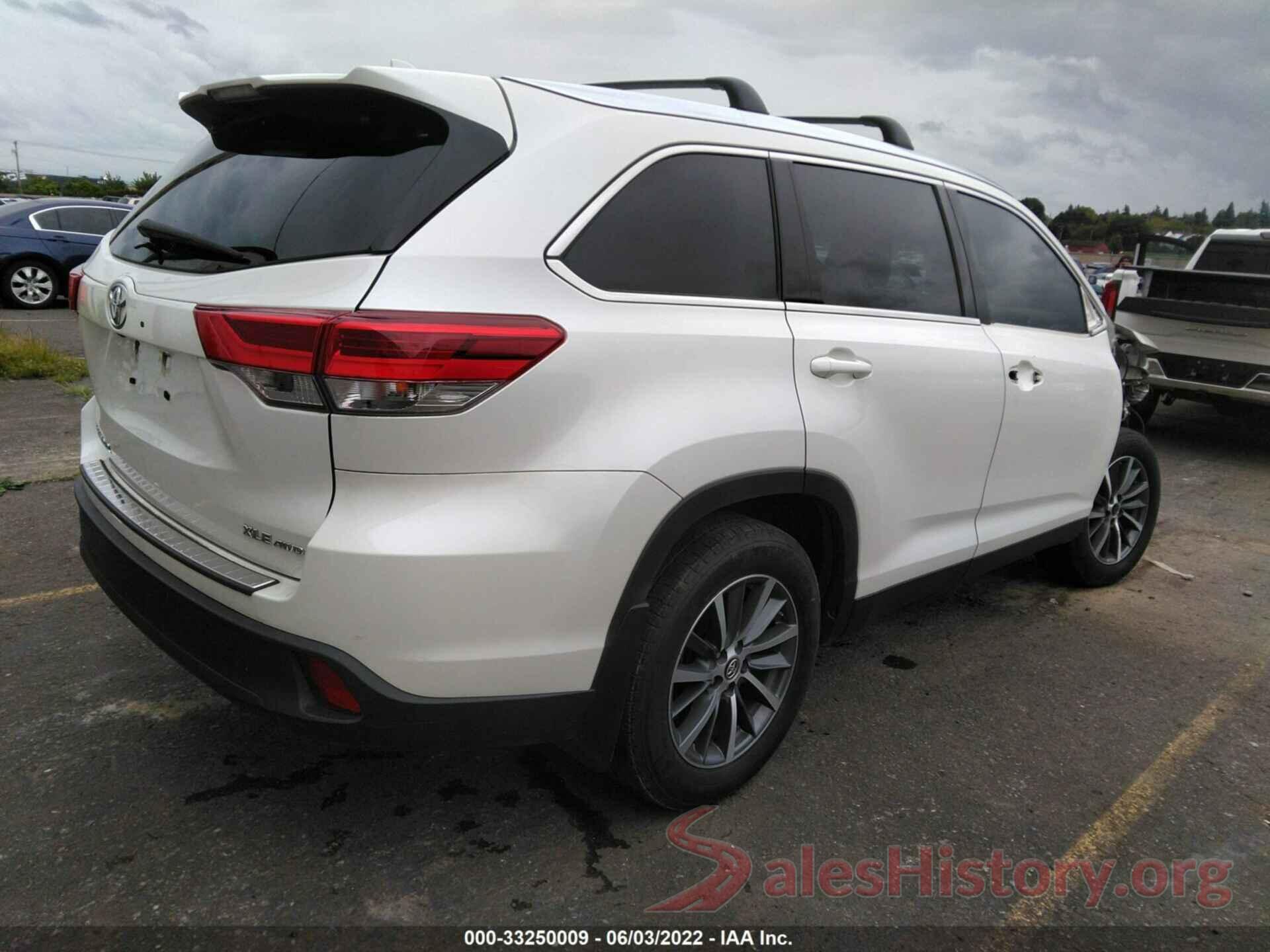 5TDJZRFH7KS562800 2019 TOYOTA HIGHLANDER