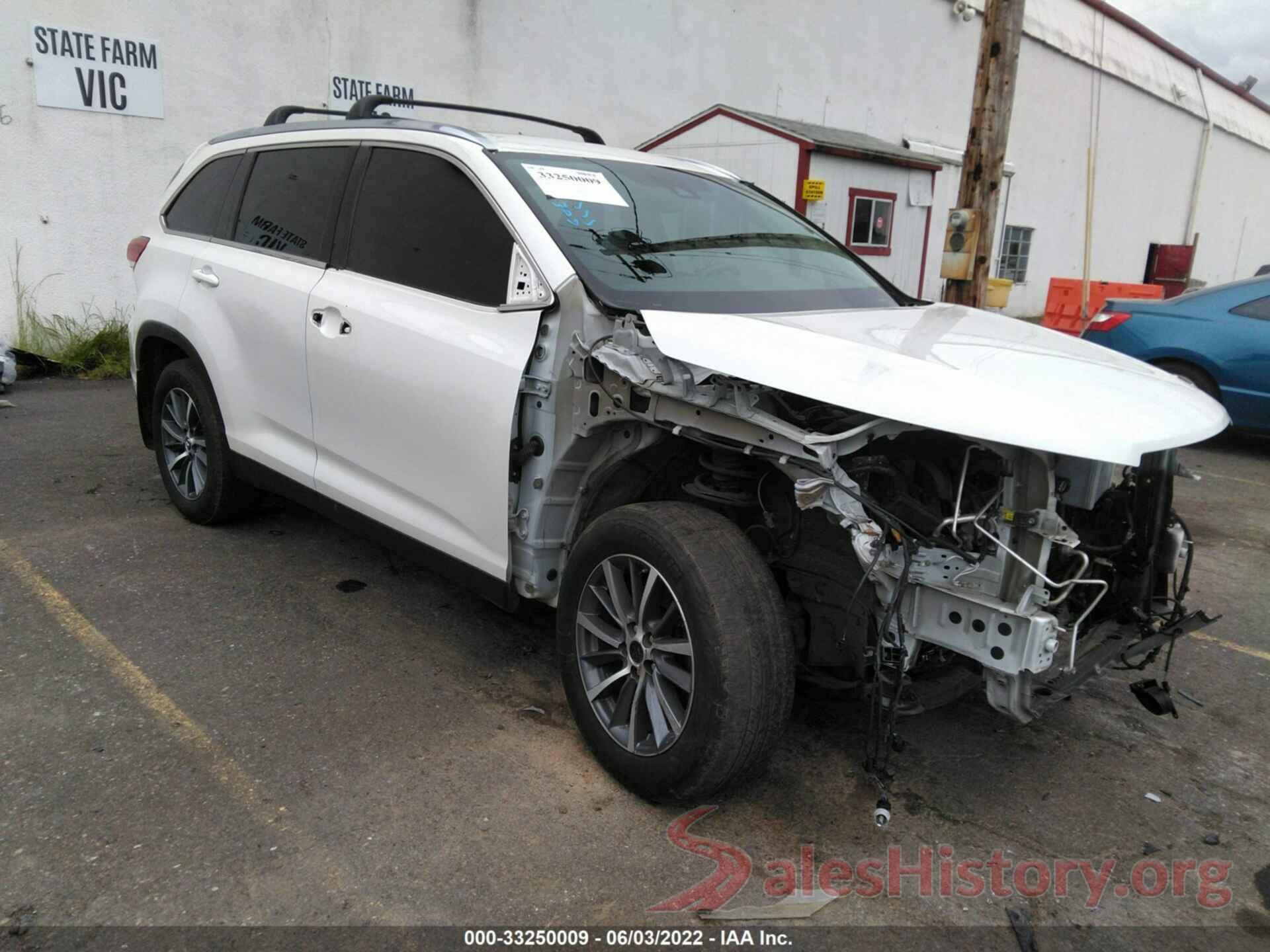 5TDJZRFH7KS562800 2019 TOYOTA HIGHLANDER