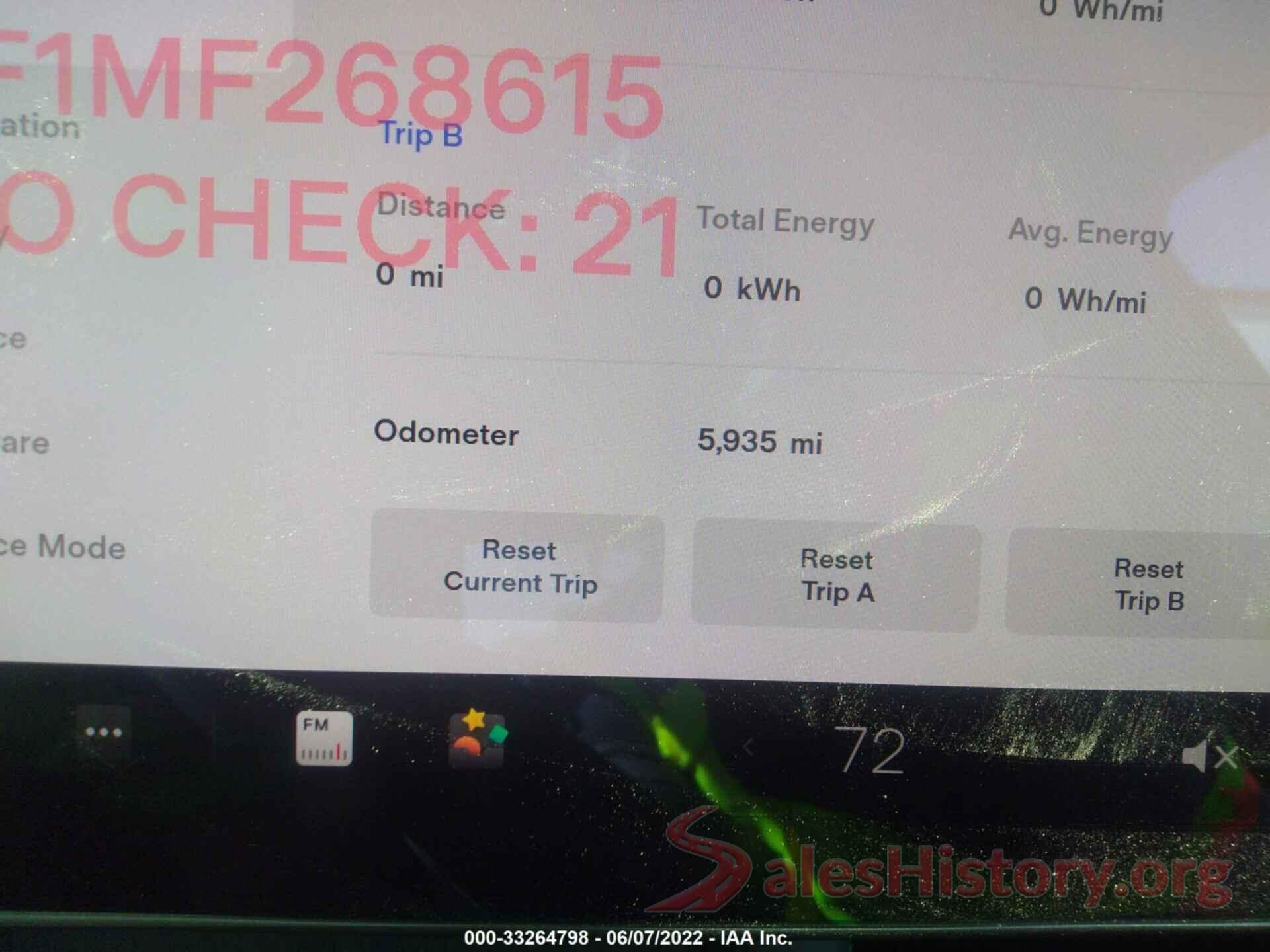 5YJYGDEF1MF268615 2021 TESLA MODEL Y