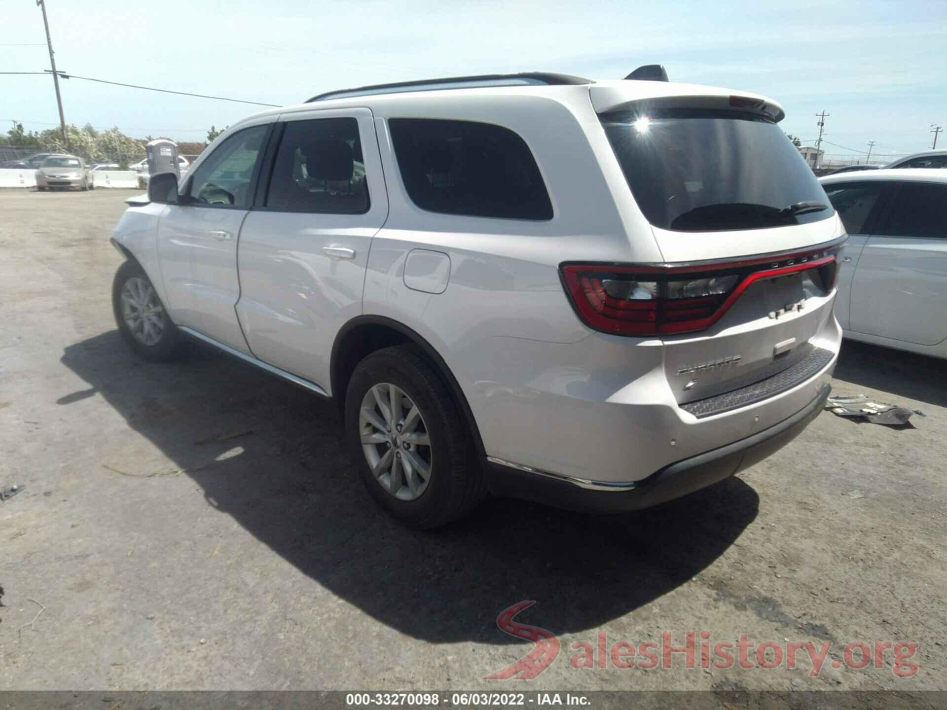 1C4RDJAG6LC330158 2020 DODGE DURANGO