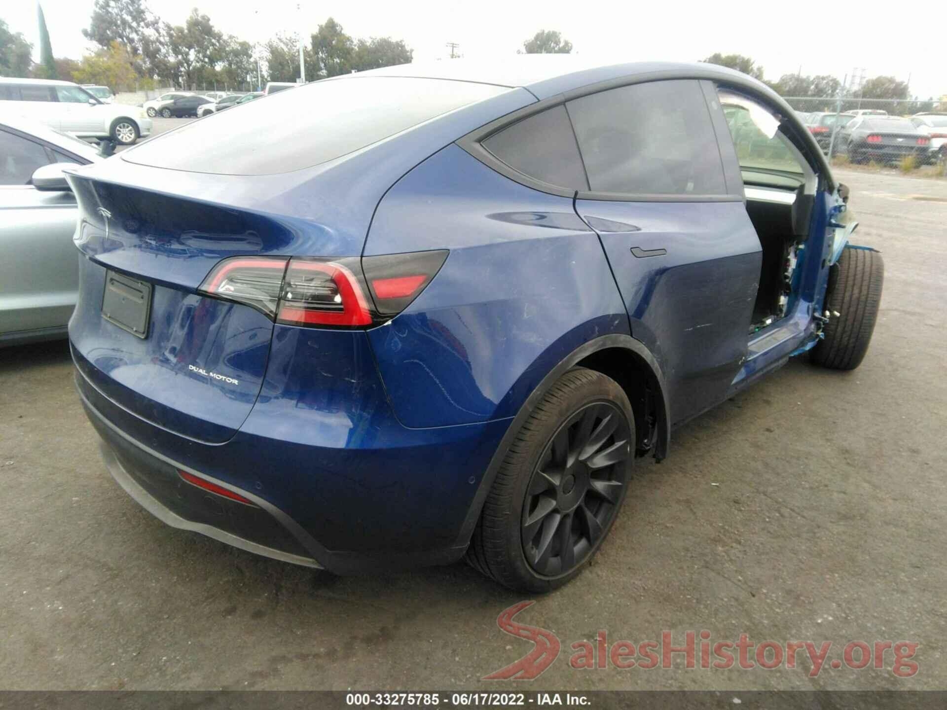 7SAYGDEE0NF346586 2022 TESLA MODEL Y