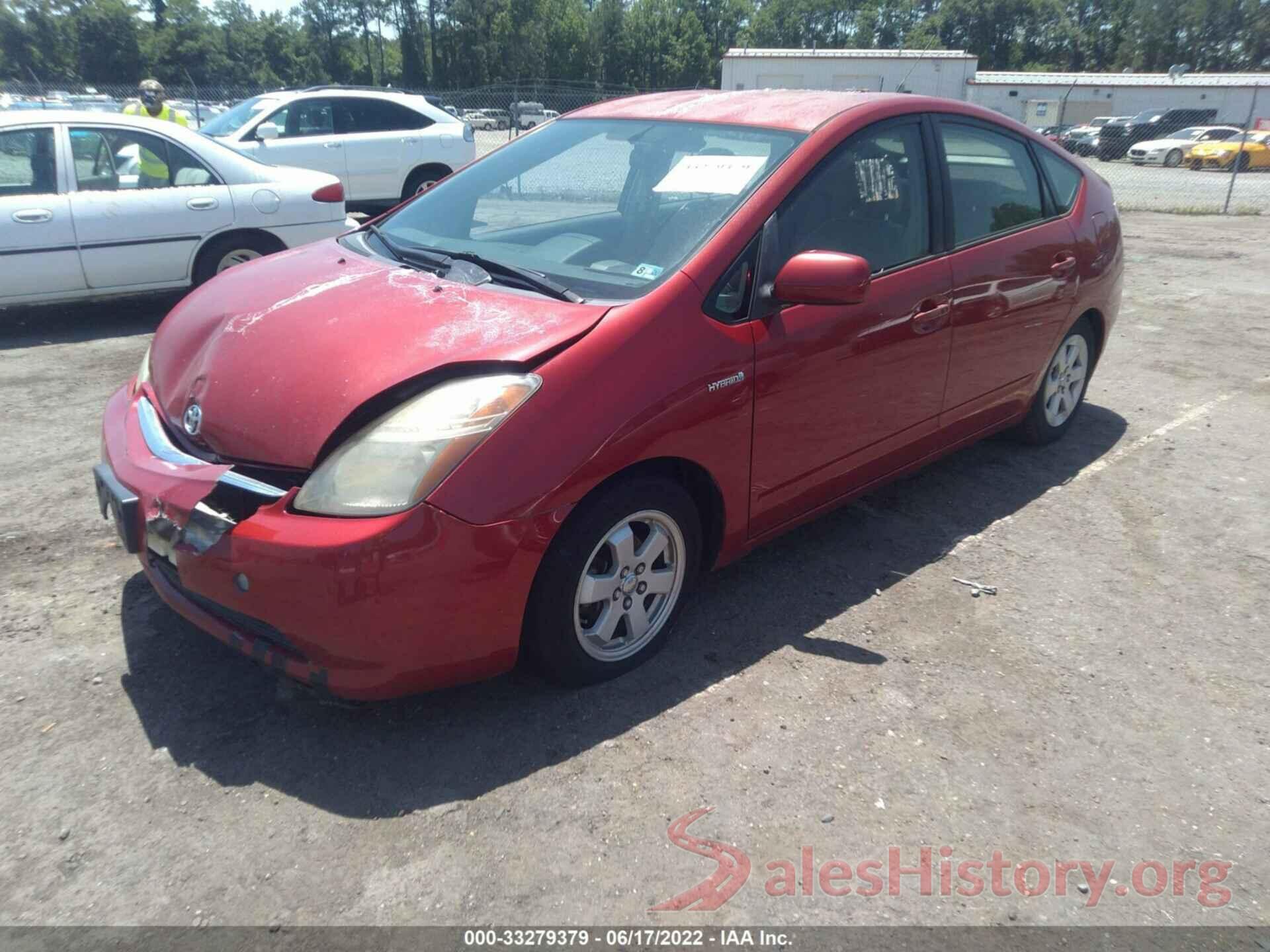 JTDKB20U767525168 2006 TOYOTA PRIUS