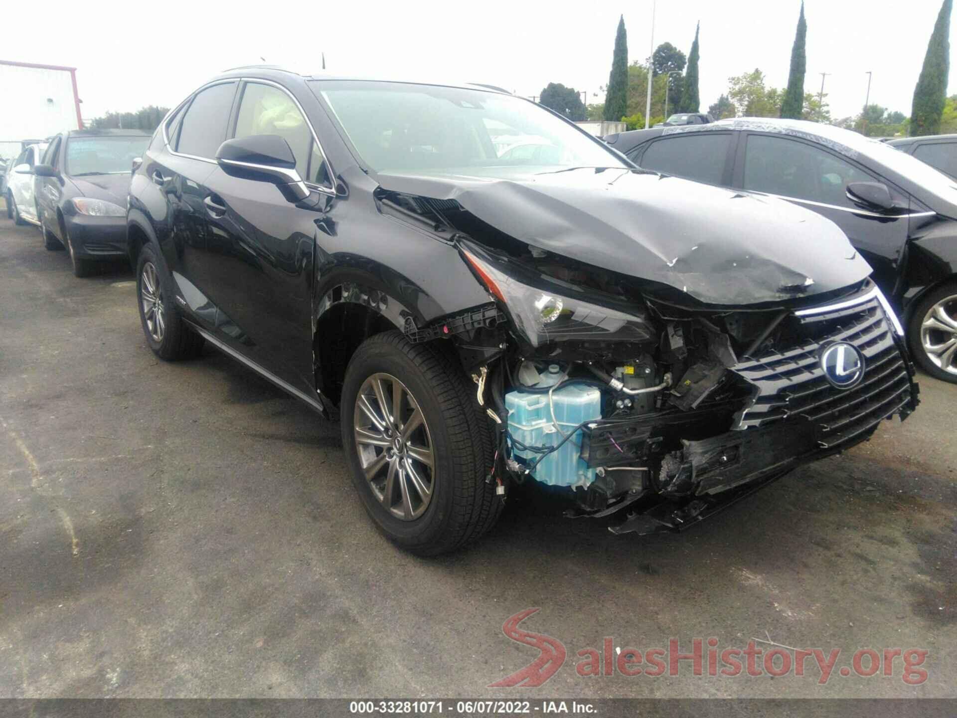 JTJBJRBZ8K2108022 2019 LEXUS NX