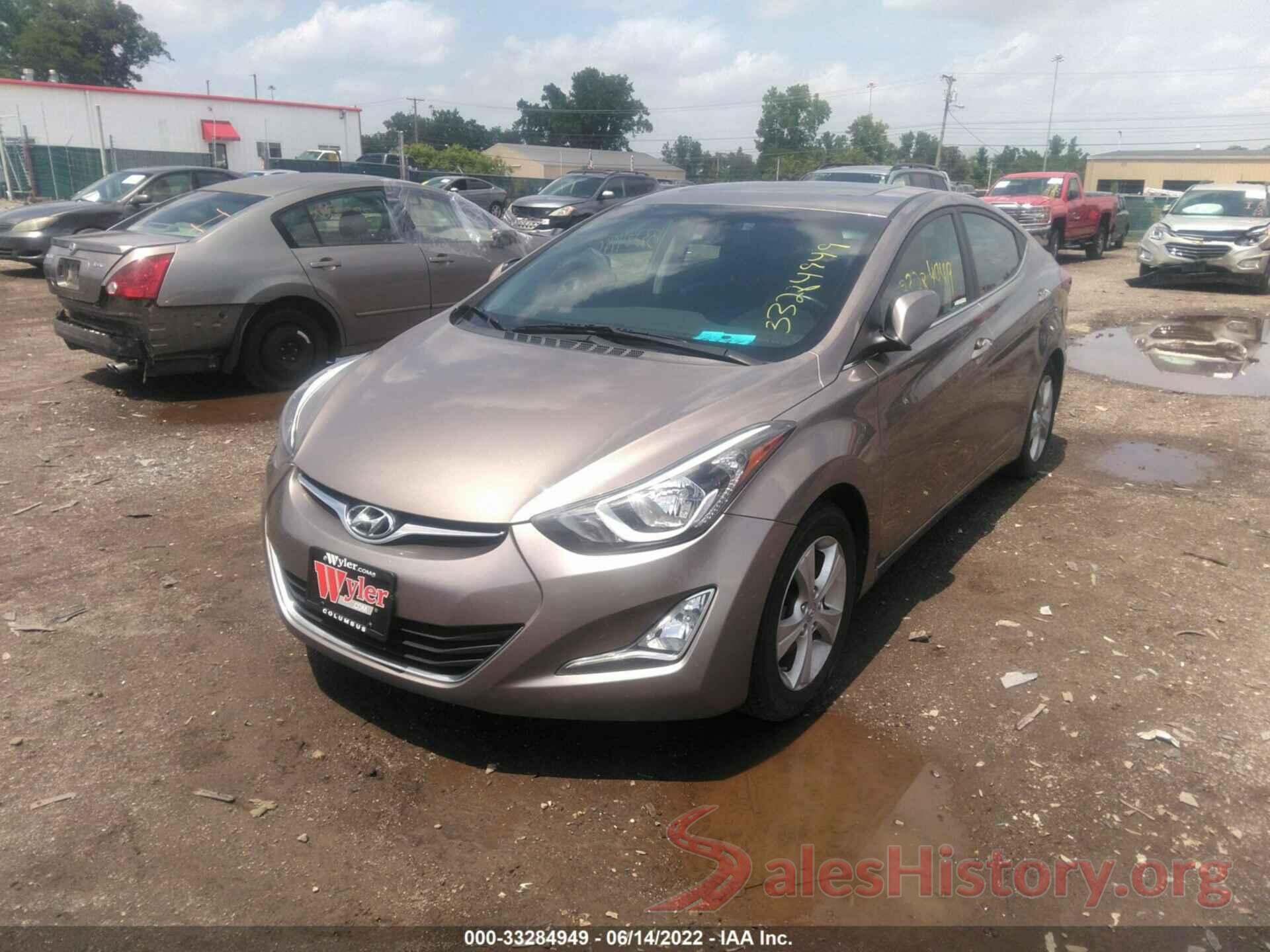 5NPDH4AE9GH783702 2016 HYUNDAI ELANTRA