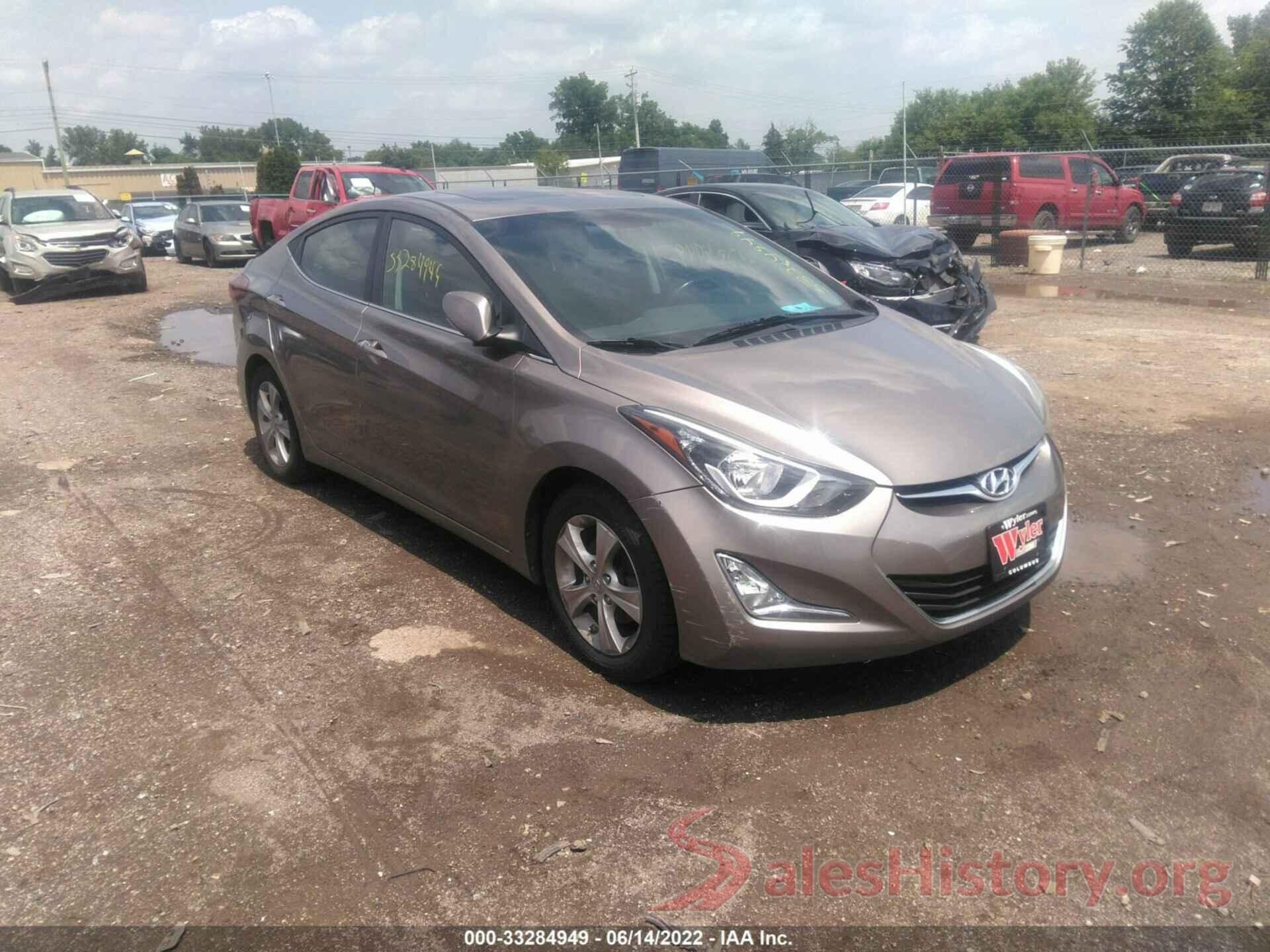 5NPDH4AE9GH783702 2016 HYUNDAI ELANTRA