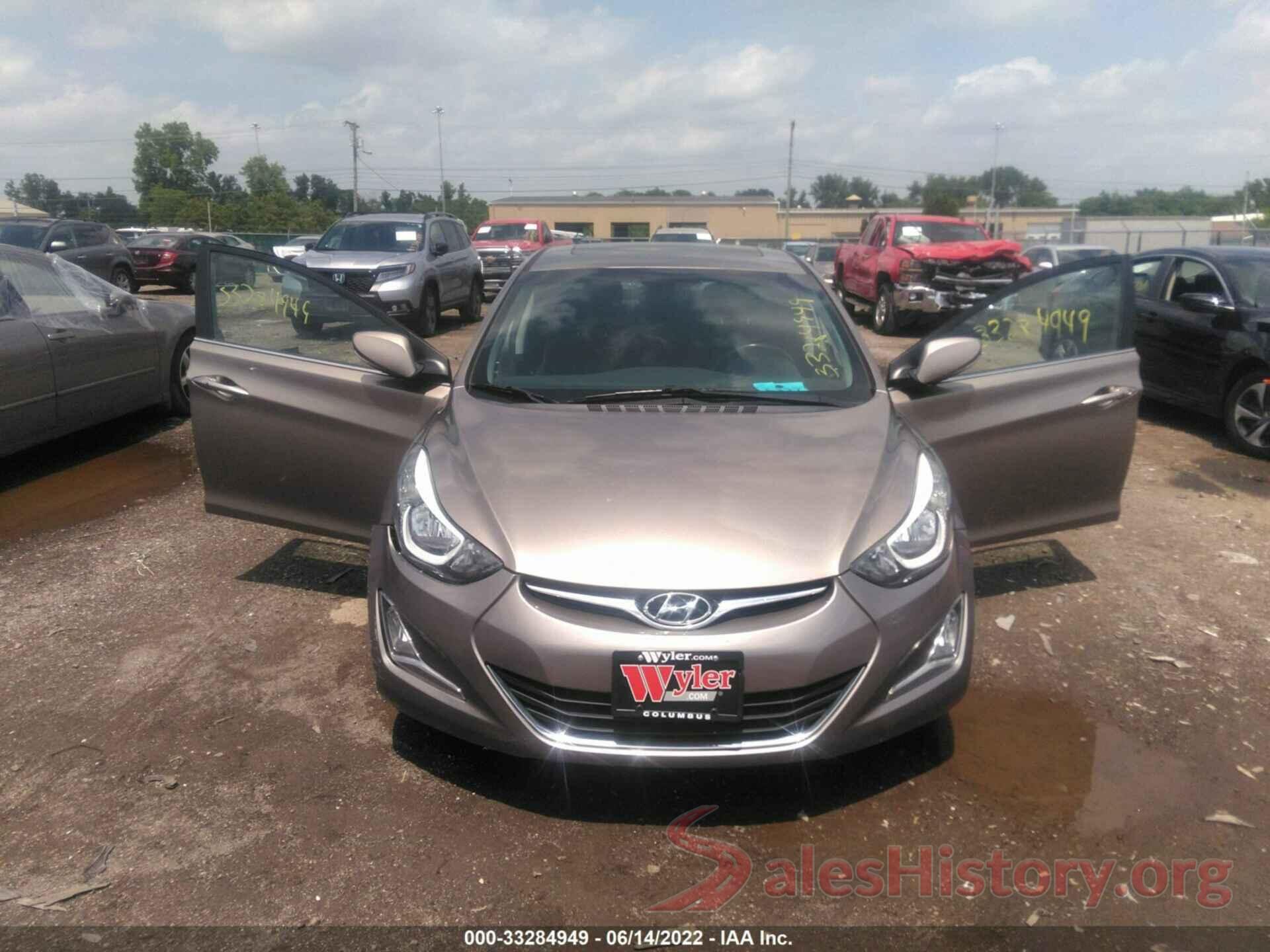 5NPDH4AE9GH783702 2016 HYUNDAI ELANTRA