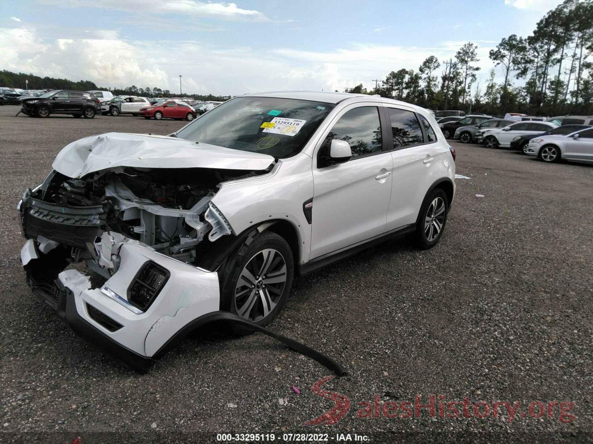 JA4APUAU0MU008391 2021 MITSUBISHI OUTLANDER SPORT