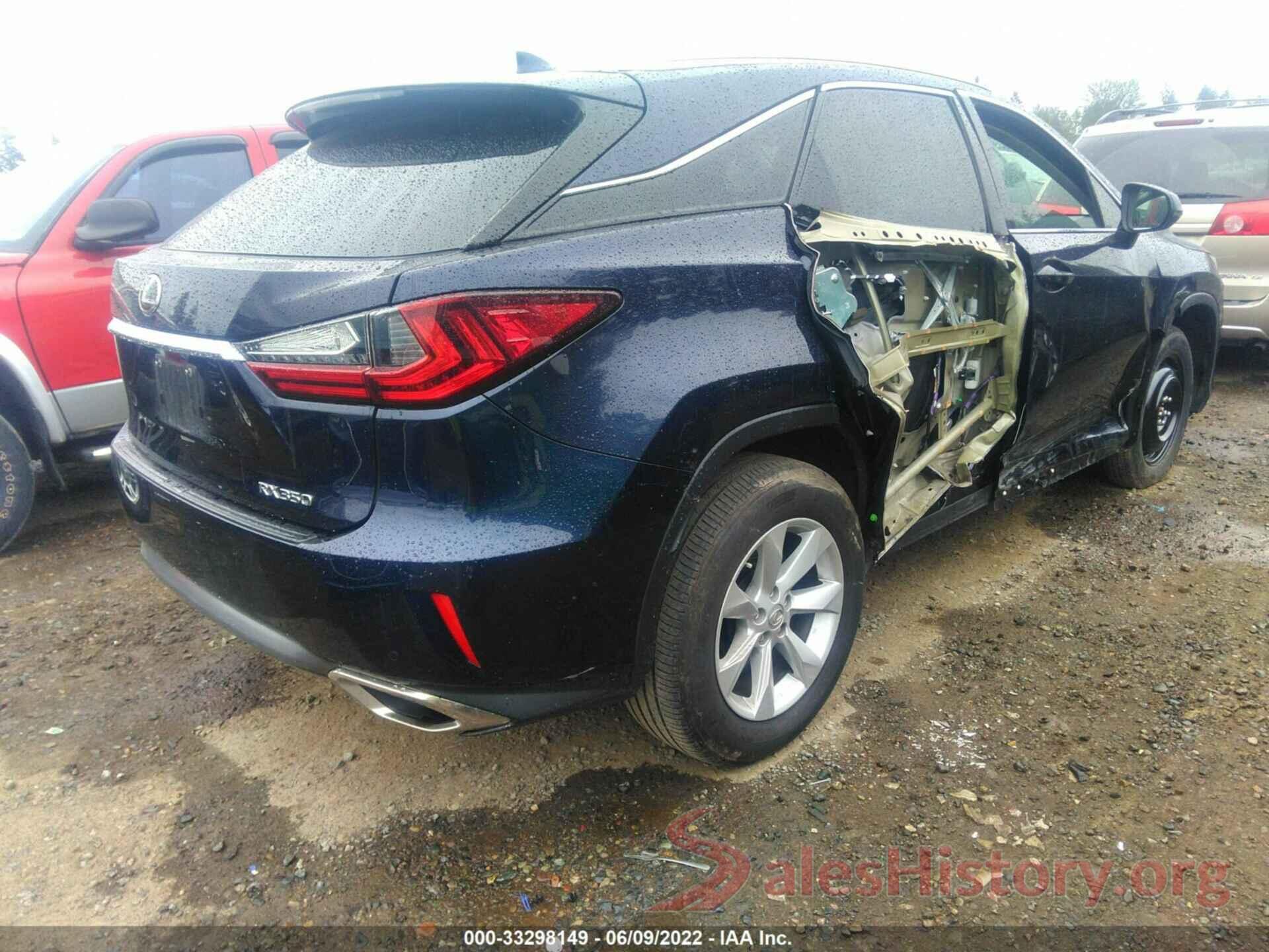 2T2BZMCA6HC093100 2017 LEXUS RX