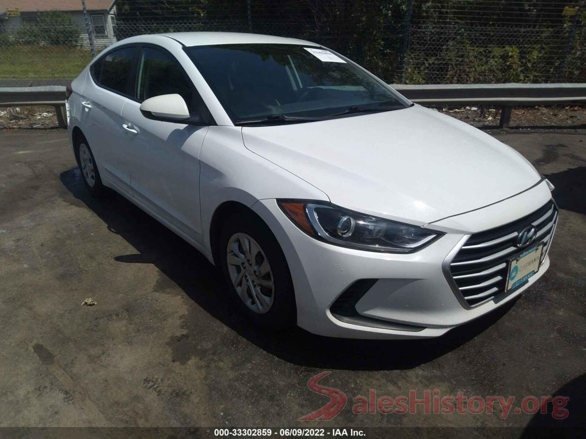 5NPD74LF0HH122859 2017 HYUNDAI ELANTRA