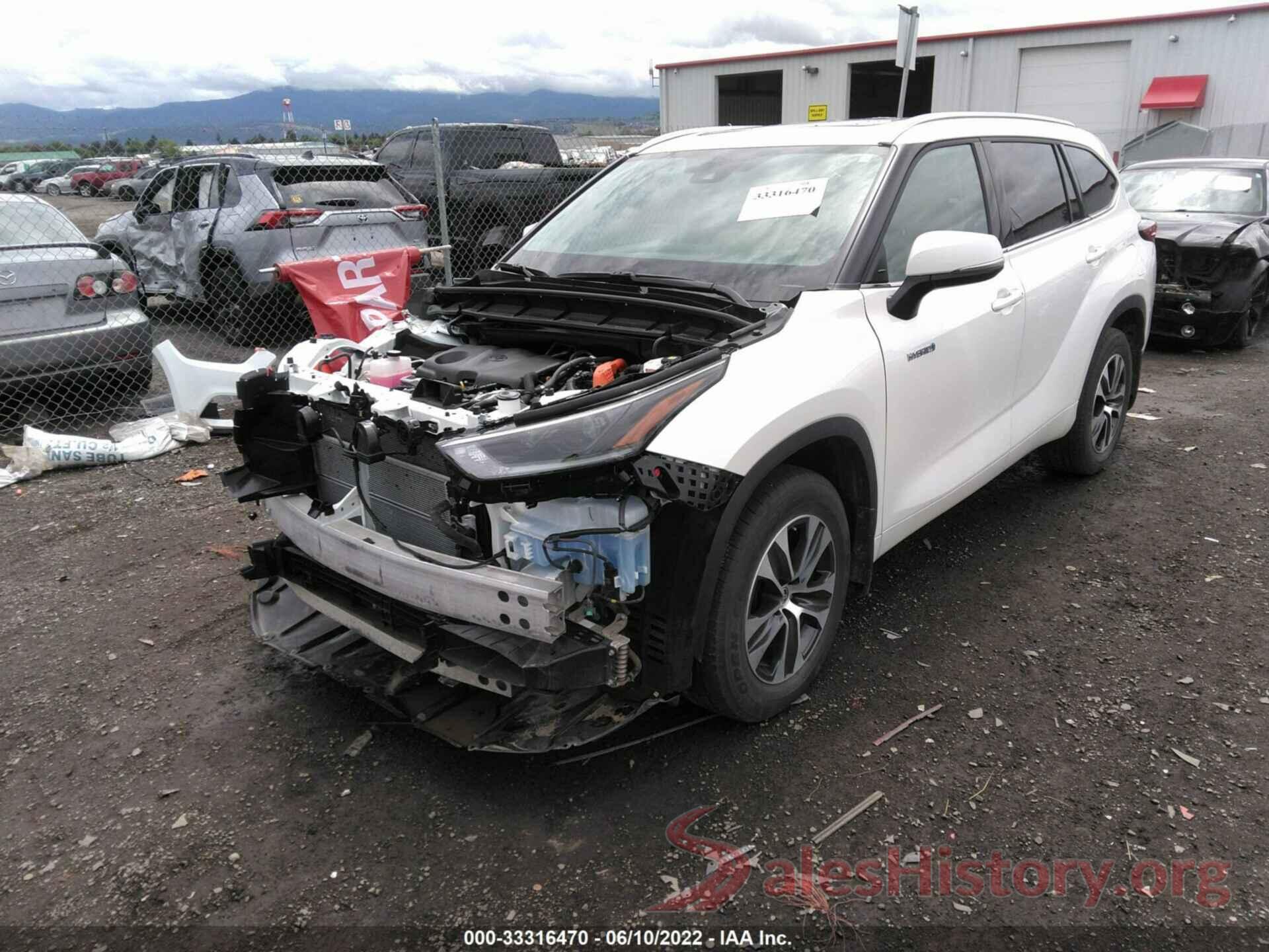 5TDHBRCHXMS524388 2021 TOYOTA HIGHLANDER