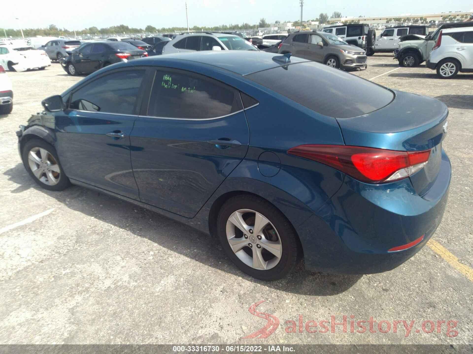 KMHDH4AE3GU600828 2016 HYUNDAI ELANTRA