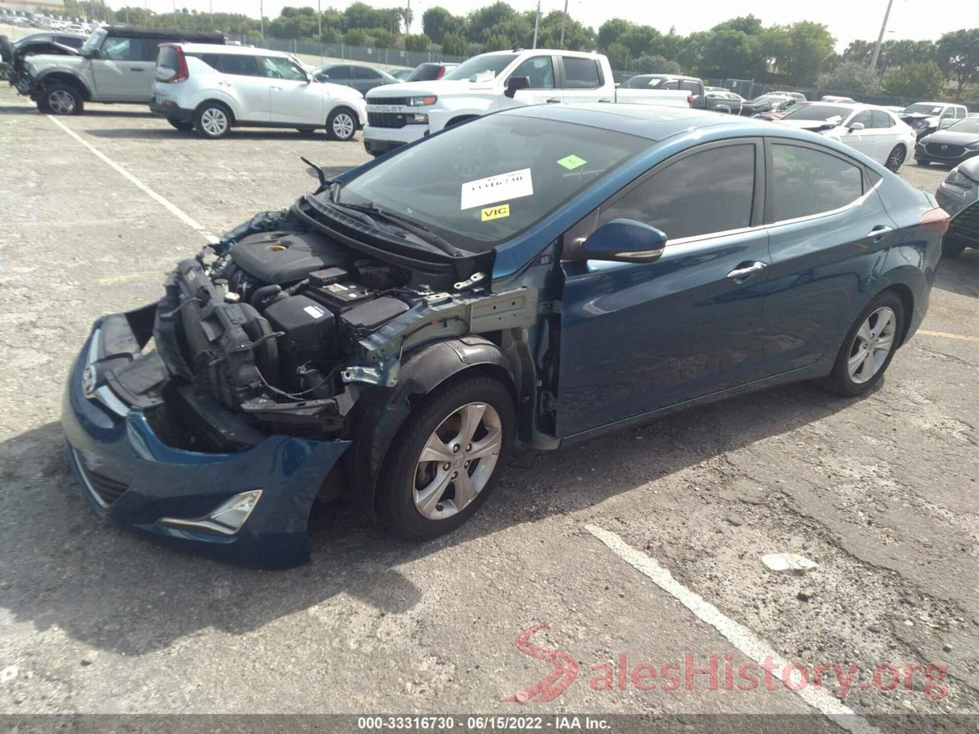 KMHDH4AE3GU600828 2016 HYUNDAI ELANTRA