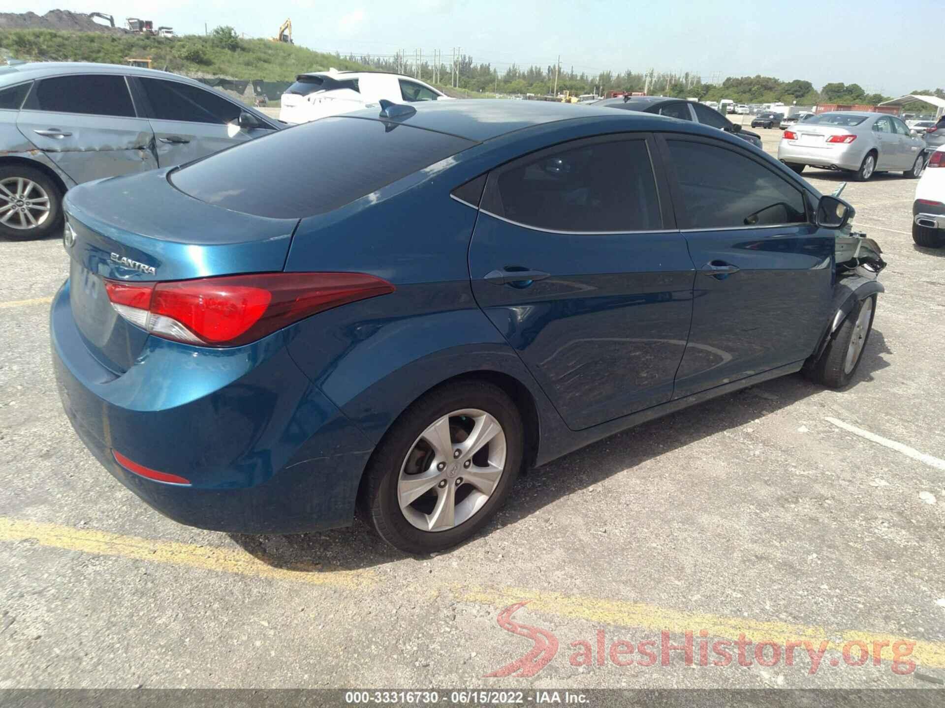 KMHDH4AE3GU600828 2016 HYUNDAI ELANTRA