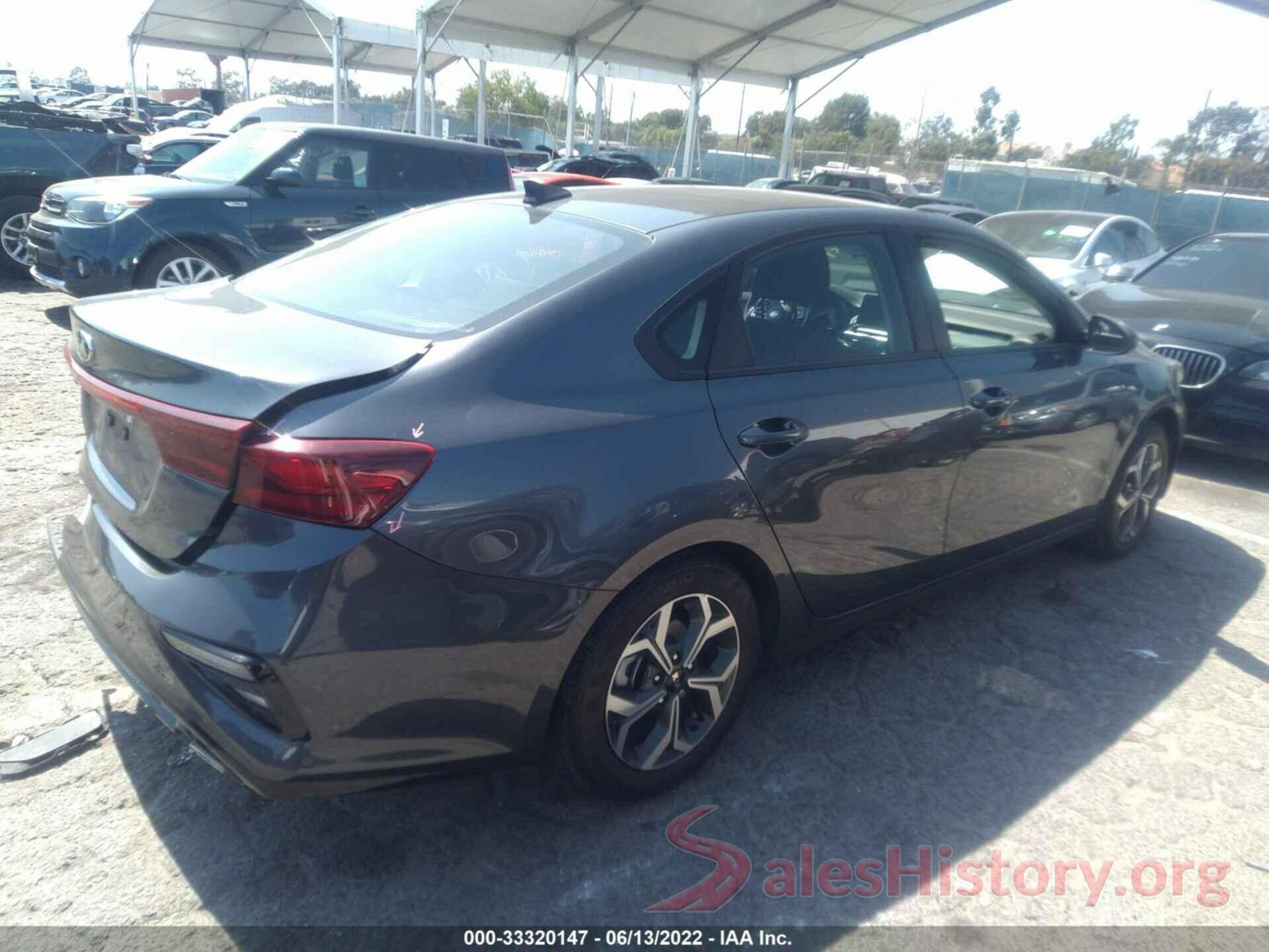 3KPF24AD1LE191355 2020 KIA FORTE