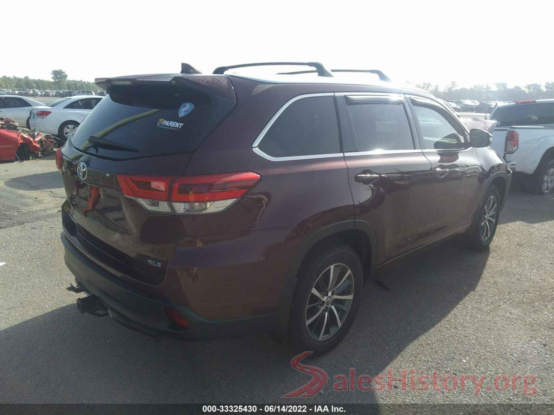 5TDKZRFH1JS255951 2018 TOYOTA HIGHLANDER