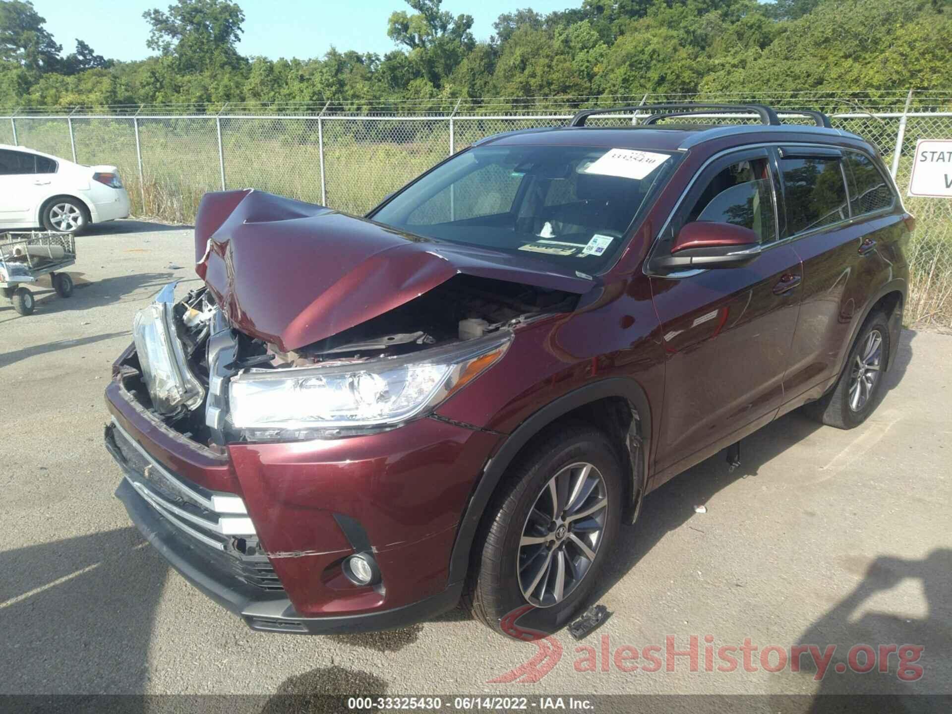 5TDKZRFH1JS255951 2018 TOYOTA HIGHLANDER