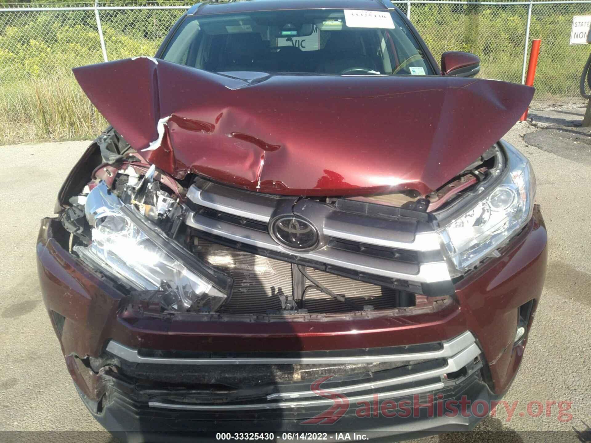 5TDKZRFH1JS255951 2018 TOYOTA HIGHLANDER