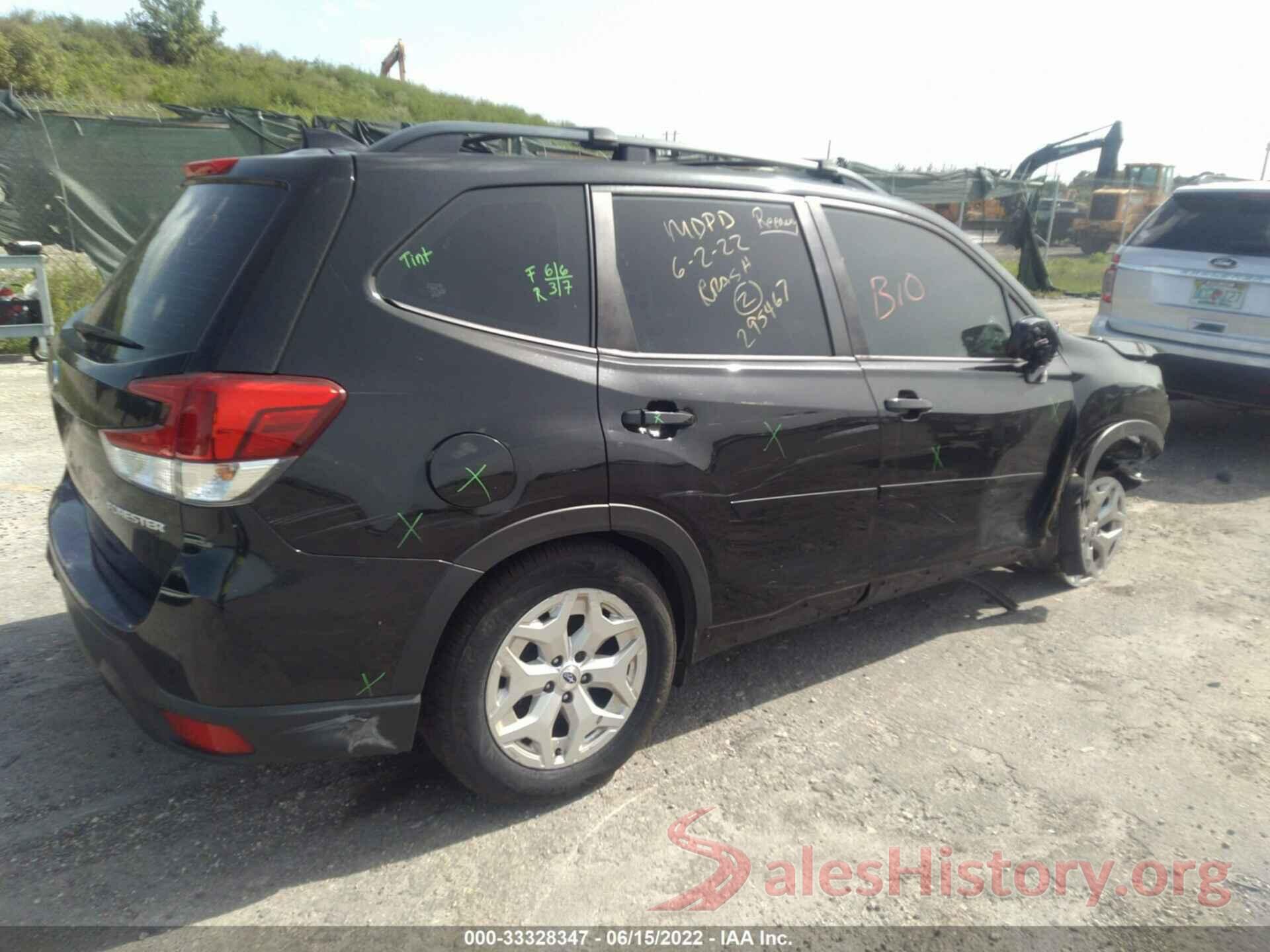 JF2SKACC2KH536047 2019 SUBARU FORESTER