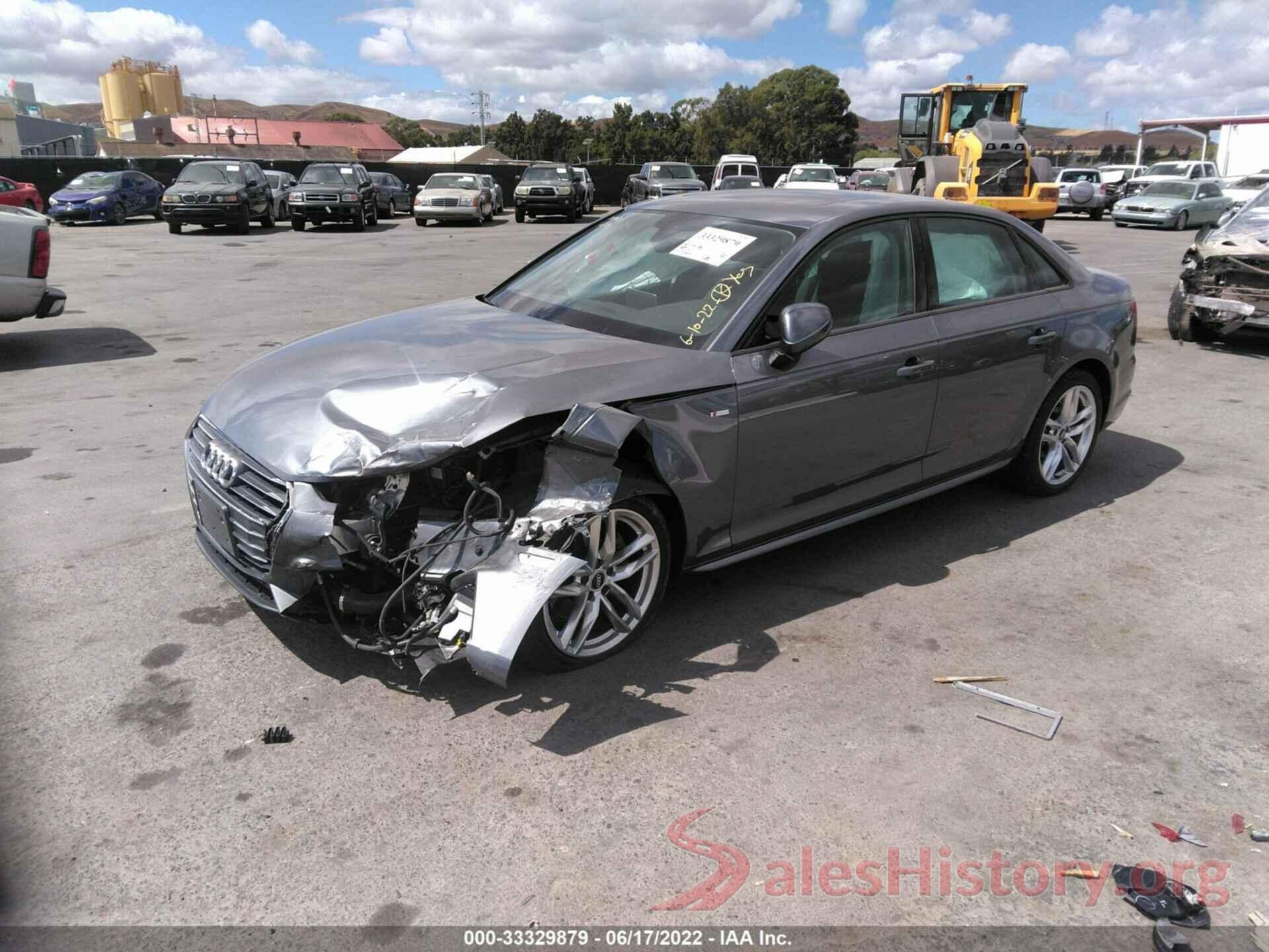 WAUKMAF44HN038582 2017 AUDI A4