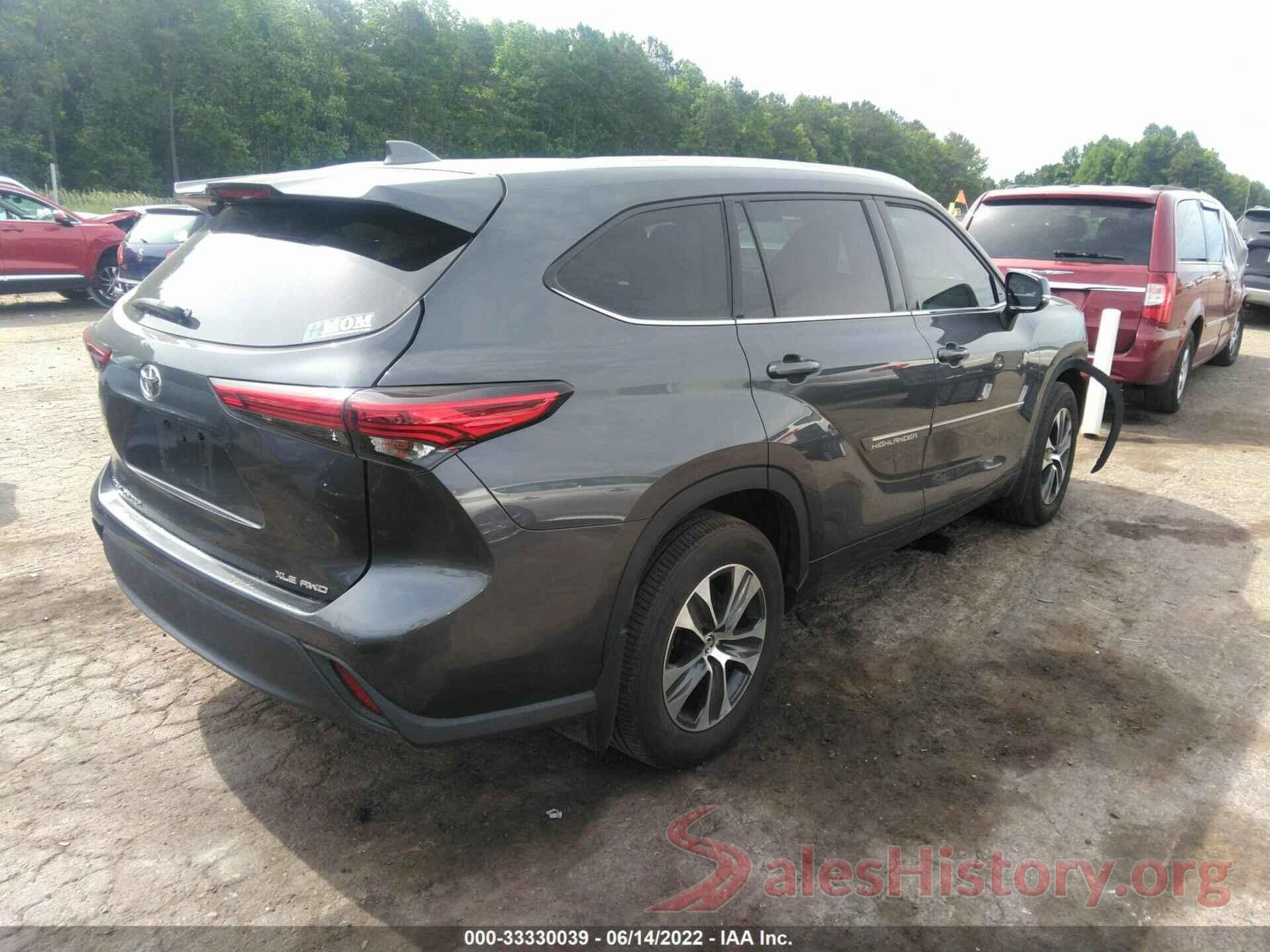 5TDHZRBH9LS003450 2020 TOYOTA HIGHLANDER