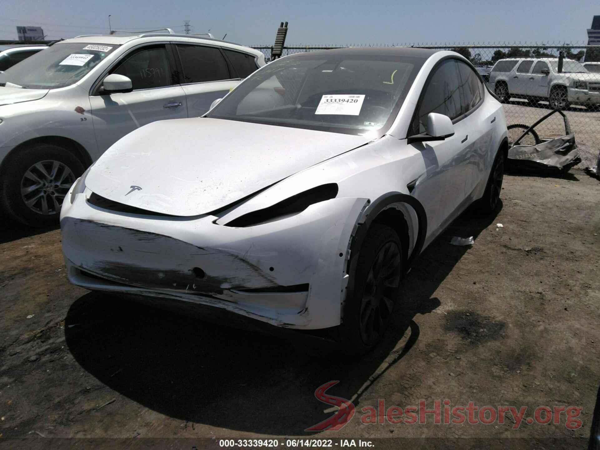 5YJYGDEE6LF059621 2020 TESLA MODEL Y