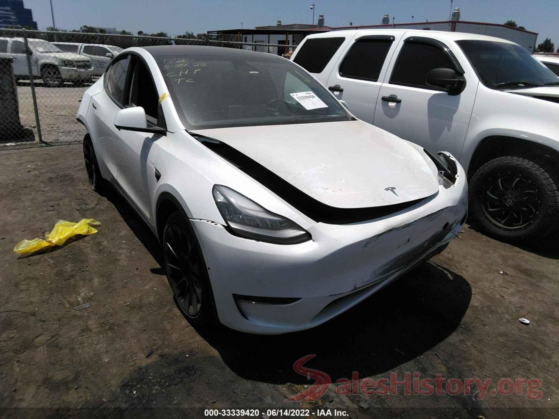 5YJYGDEE6LF059621 2020 TESLA MODEL Y